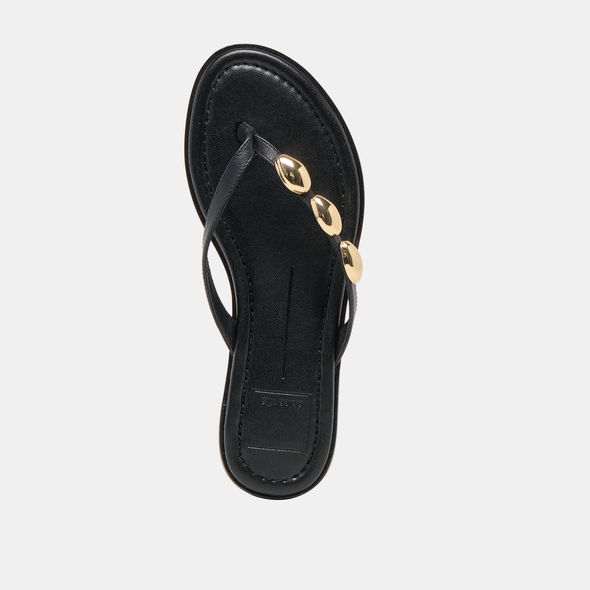Juny Black Leather Sandals Dolce Vita Sale