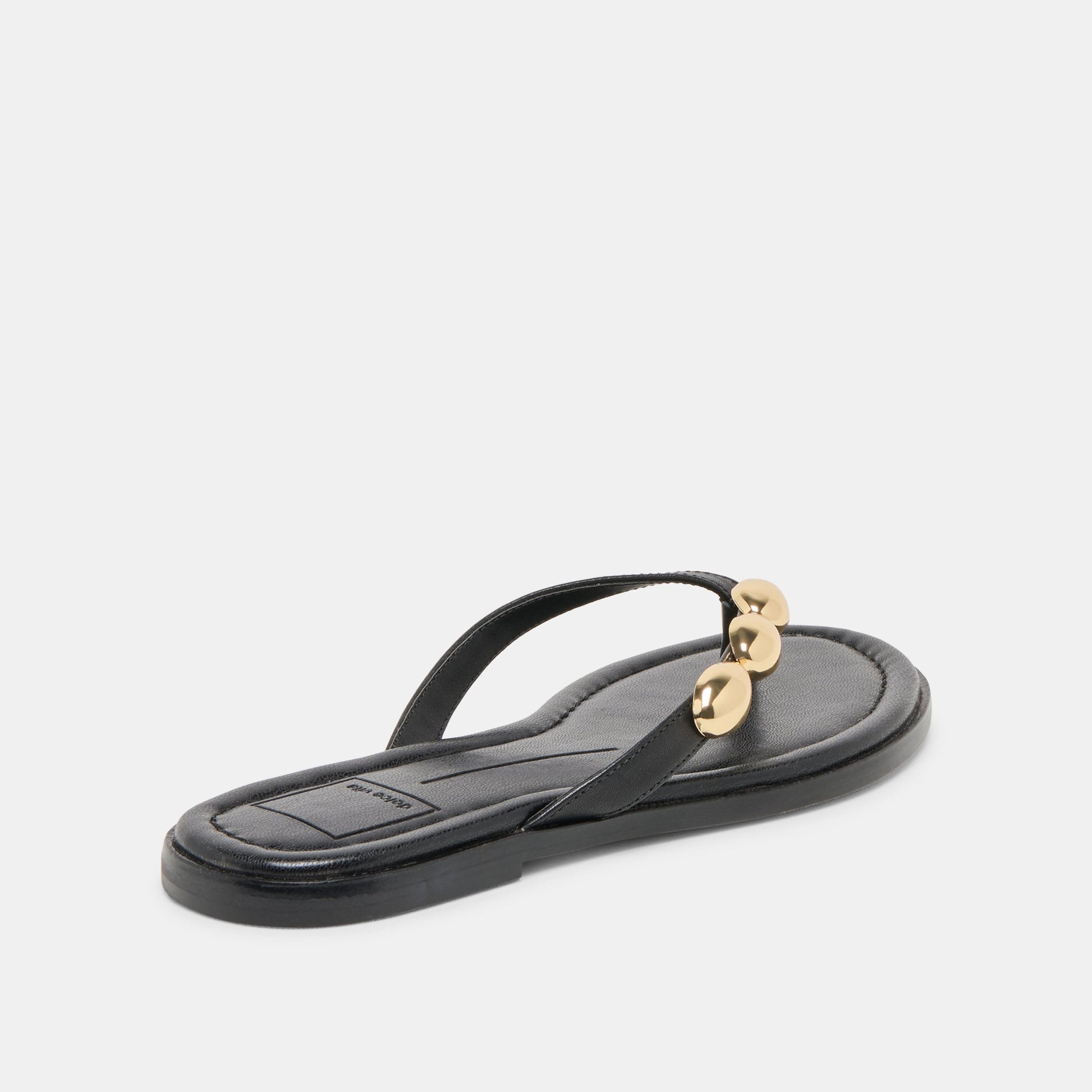 Juny Black Leather Sandals Dolce Vita Sale