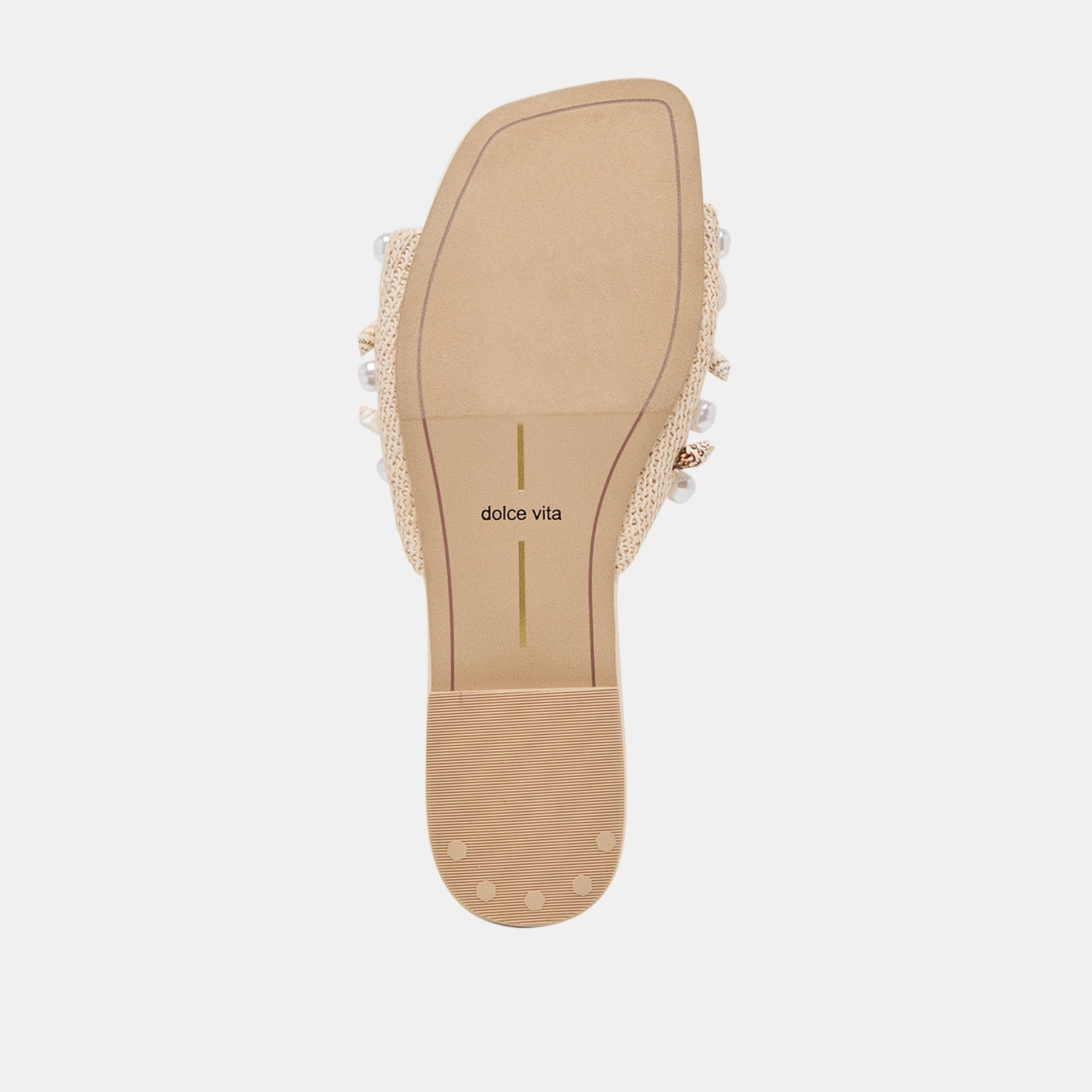 Lizza Oatmeal Beaded Raffia Sandals Dolce Vita For sale