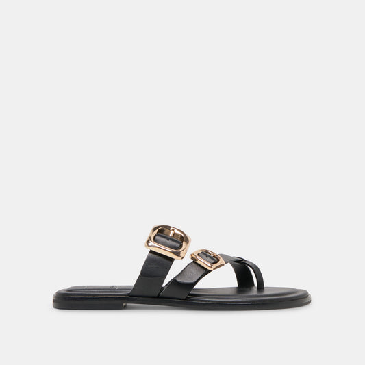 Shore Black Leather Sandals Dolce Vita Discount