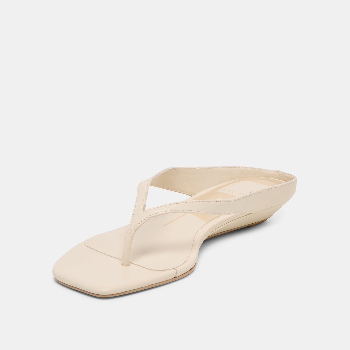 GIZEL Bone Leather Thong Square-Toe Sandals Dolce Vita Sale