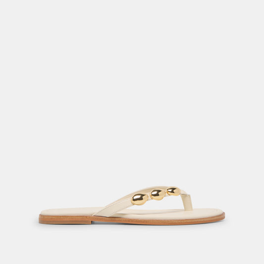 Juny Off White Leather Sandals Dolce Vita For sale