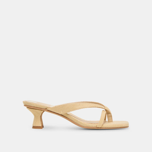 Brevel Natural Raffia Heels Dolce Vita Sale