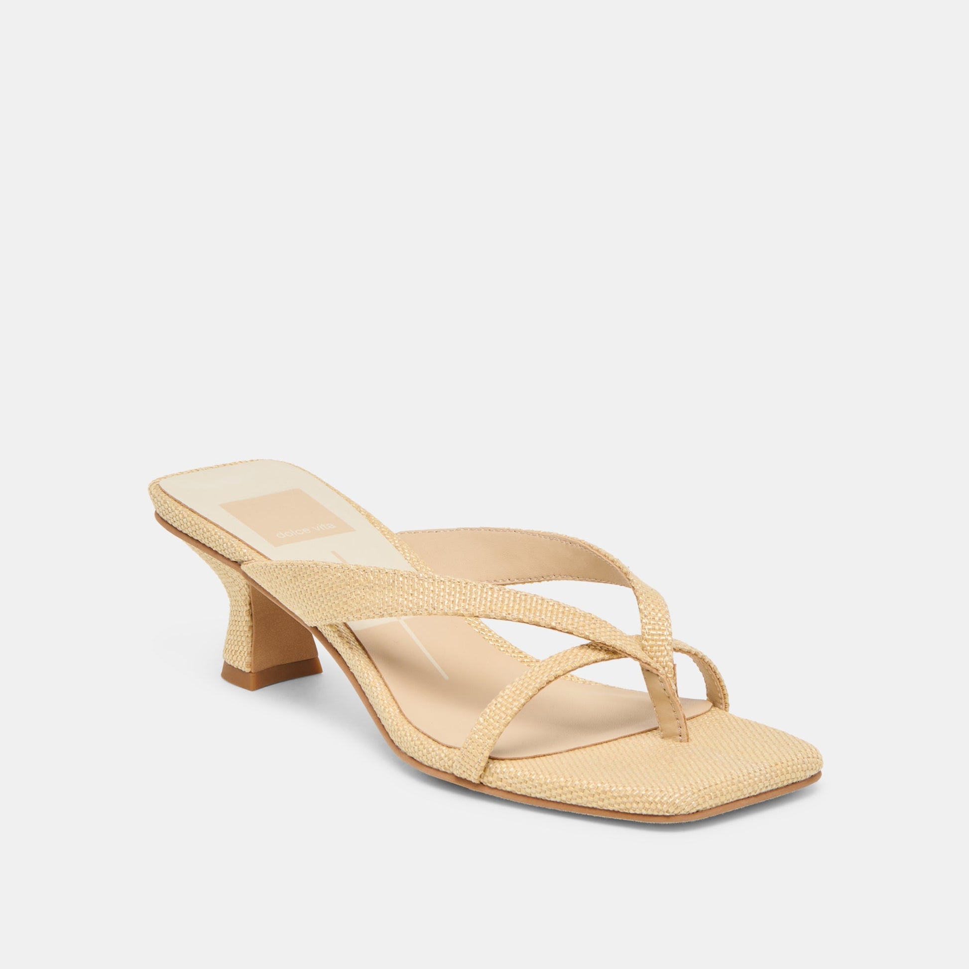 Brevel Natural Raffia Heels Dolce Vita Sale