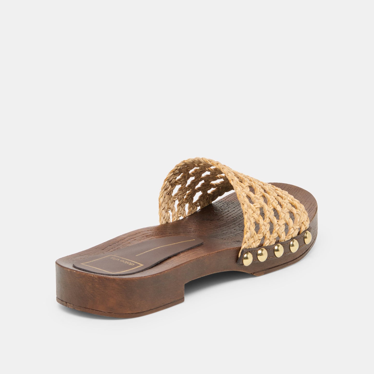 SADIE Tan Raffia Wood Sole Open-Toe Sandals Dolce Vita For sale
