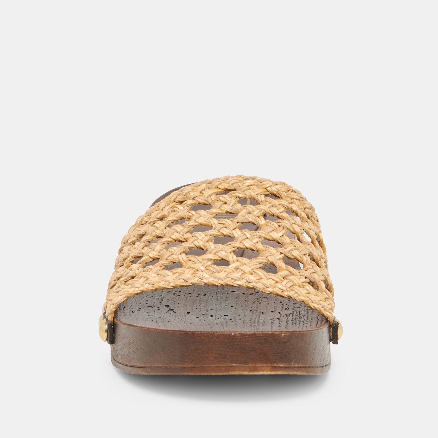 SADIE Tan Raffia Wood Sole Open-Toe Sandals Dolce Vita For sale