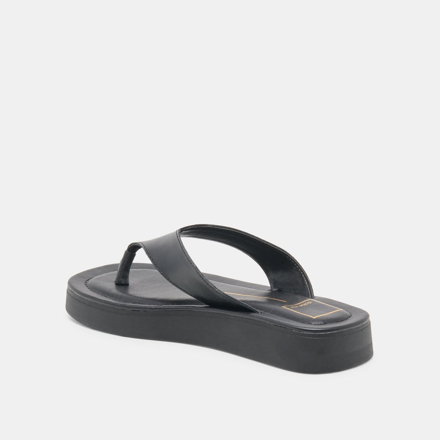 BLAYZE Black Leather Platform Flip-Flop Sandals Dolce Vita On sale