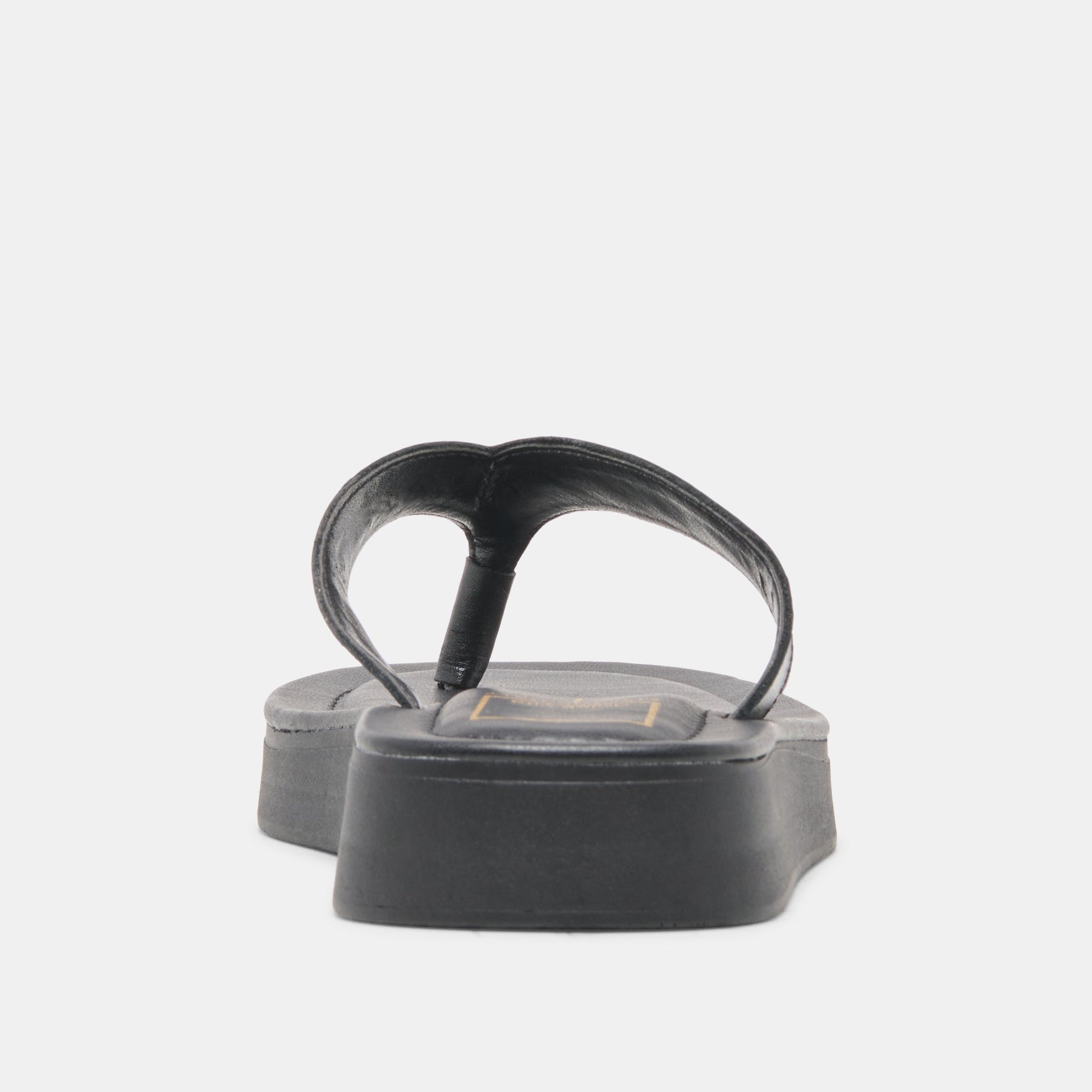 BLAYZE Black Leather Platform Flip-Flop Sandals Dolce Vita On sale