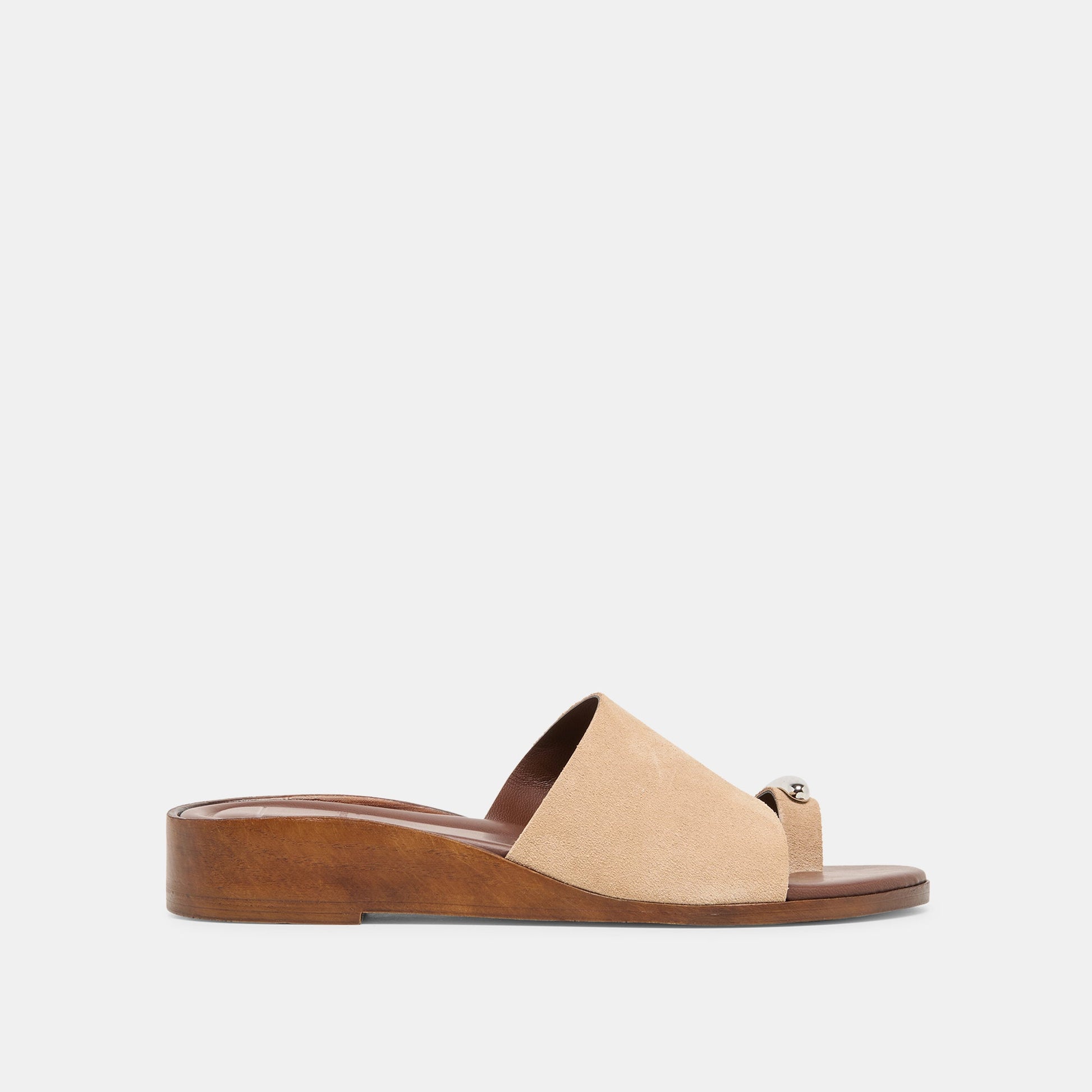 MOXY Sand Suede Metal Detail Open-Toe Sandals Dolce Vita For sale