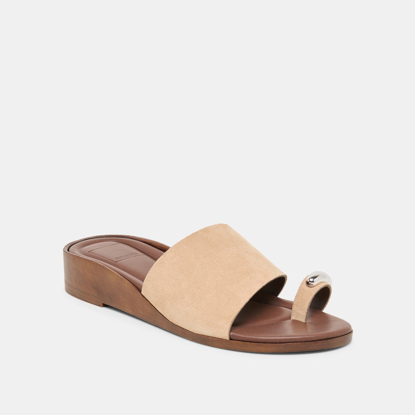 MOXY Sand Suede Metal Detail Open-Toe Sandals Dolce Vita For sale
