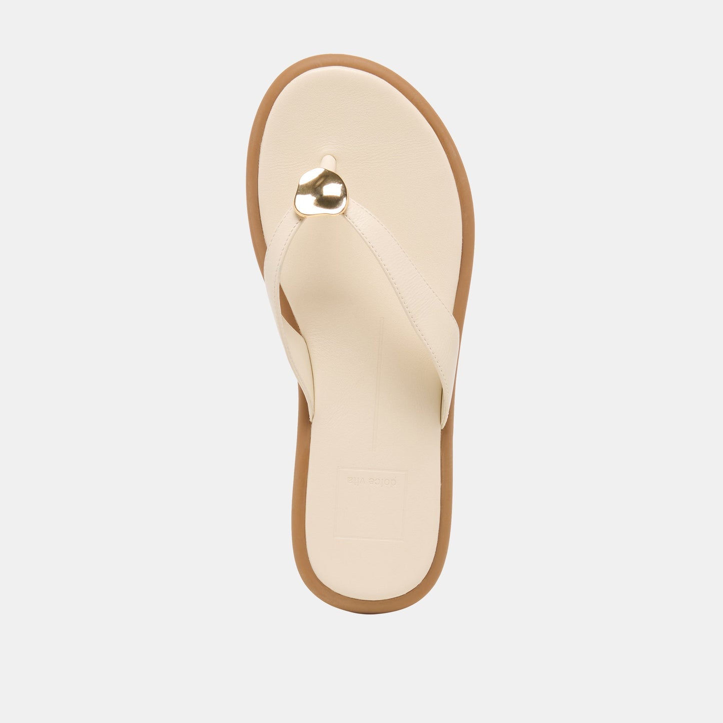 Jaina Bone Leather Sandals Dolce Vita New