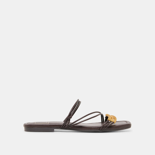 LYNDEE BEAD Espresso Stella Strappy Open-Toe Sandals Dolce Vita Outlet