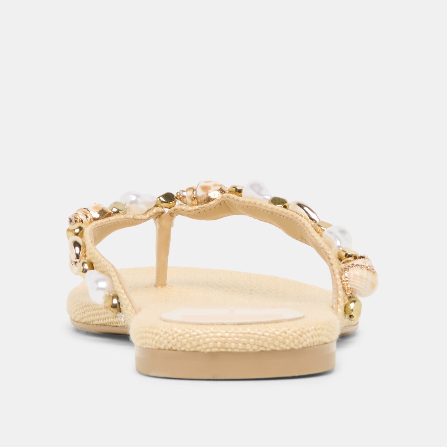 KYSHA Lt Natural Raffia Shell Flip-Flop Sandals Dolce Vita For sale