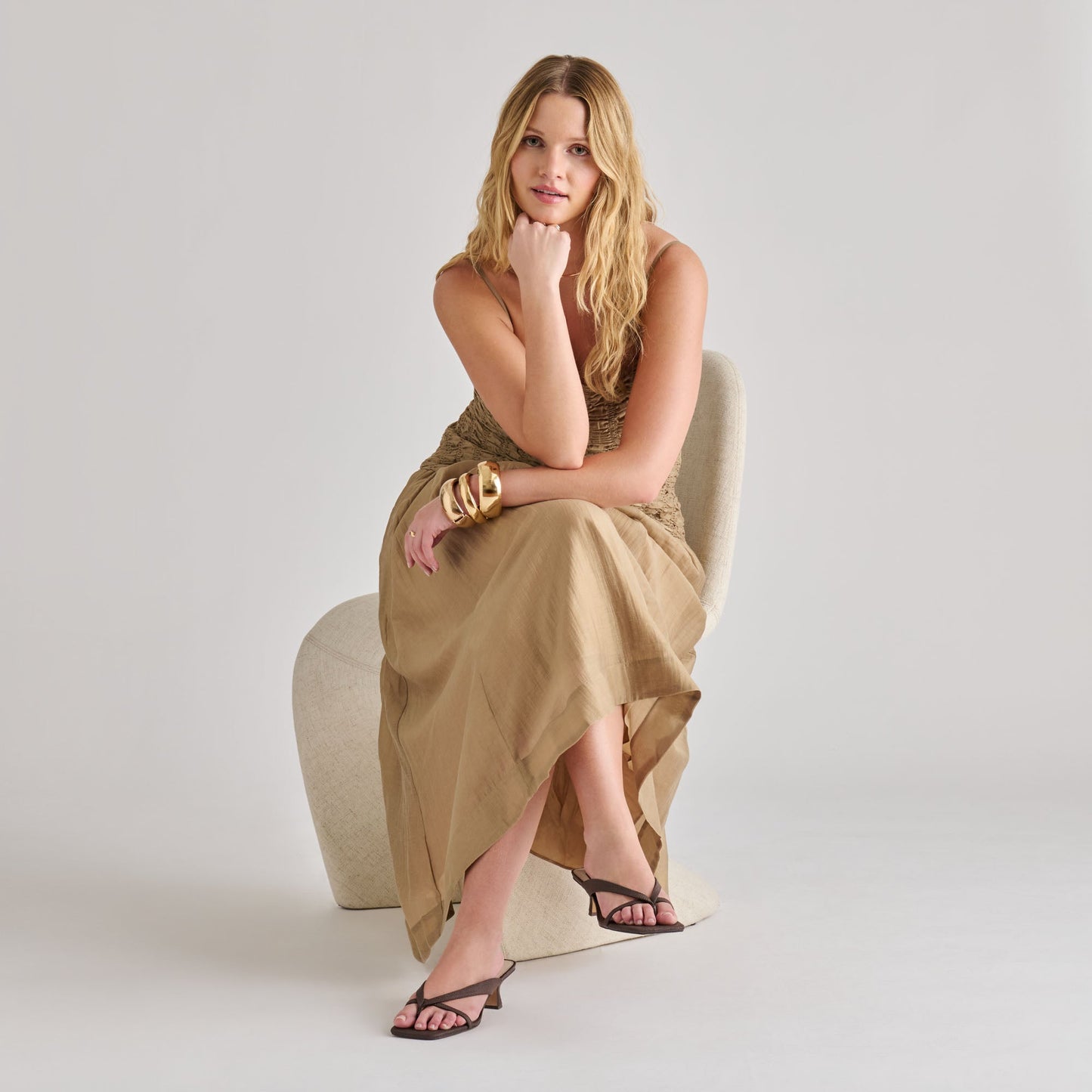 Brevel Chocolate Raffia Heels Dolce Vita Discount