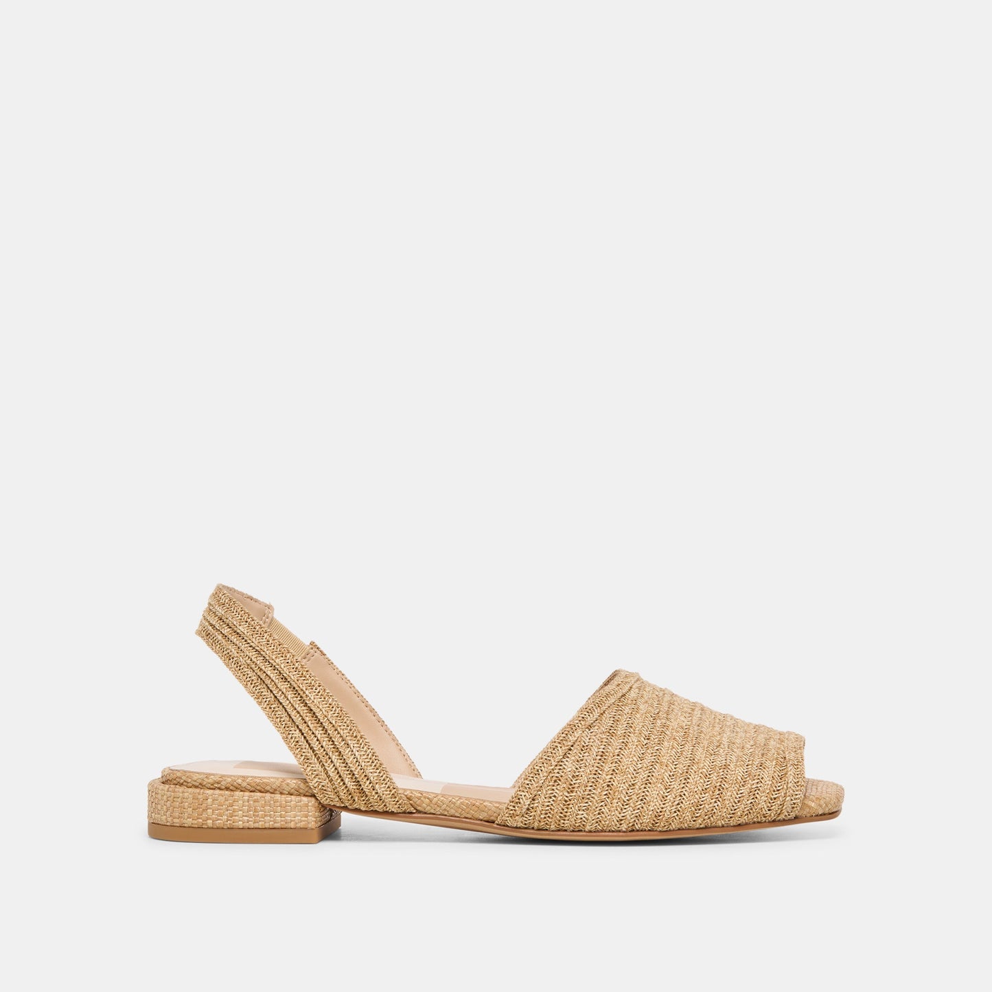 MARZY Natural Raffia Slingback Peep-Toe Sandals Dolce Vita Sale