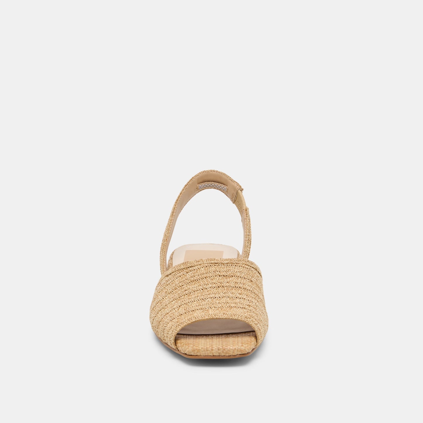 MARZY Natural Raffia Slingback Peep-Toe Sandals Dolce Vita Sale