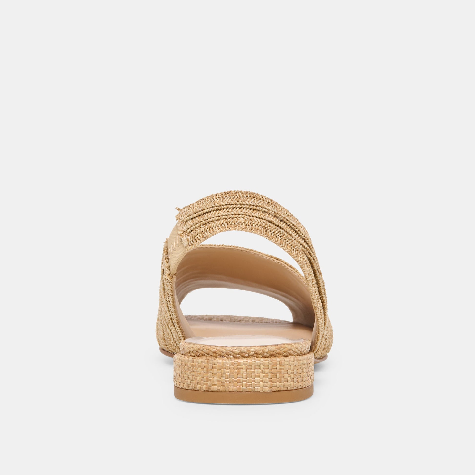 MARZY Natural Raffia Slingback Peep-Toe Sandals Dolce Vita Sale