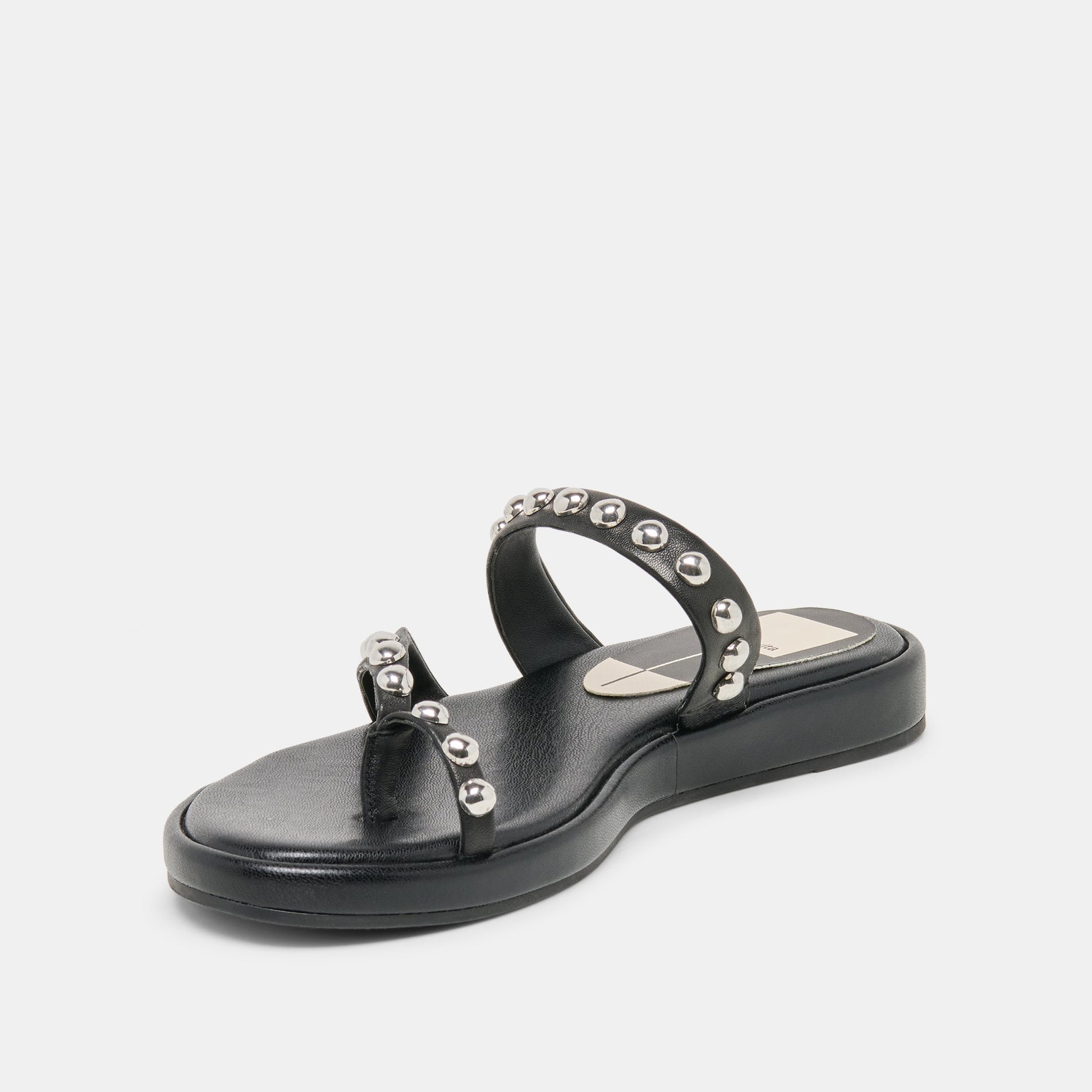 Amary Stud Black Leather Sandals Dolce Vita On sale