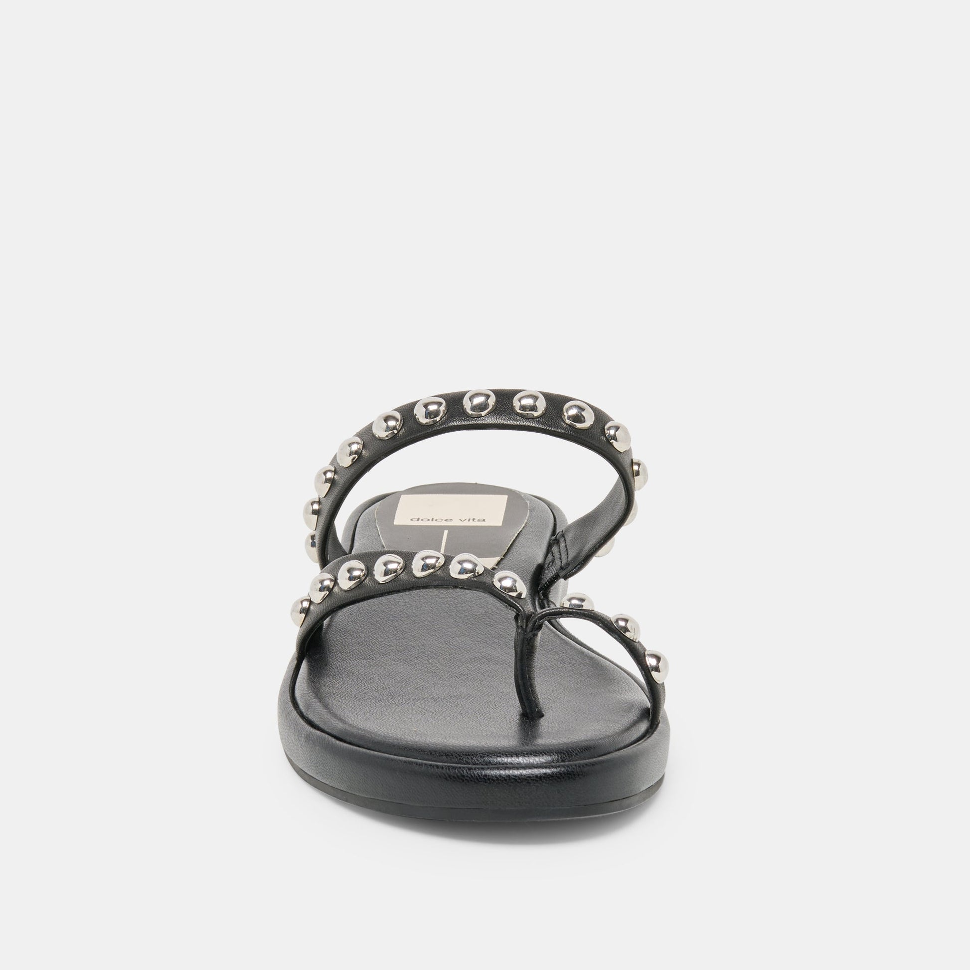 Amary Stud Black Leather Sandals Dolce Vita On sale