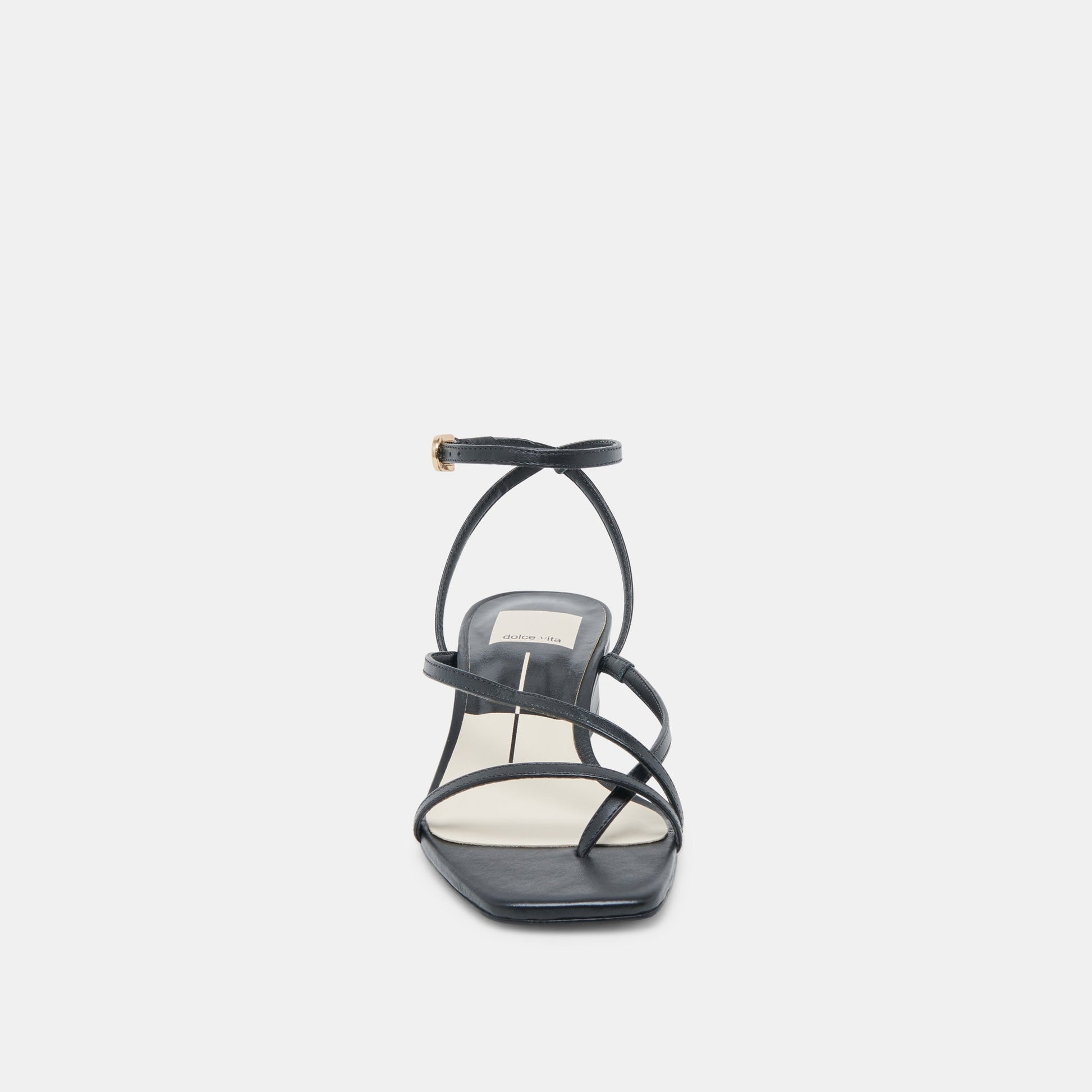 Karlos Wide Black Leather Sandals Dolce Vita New