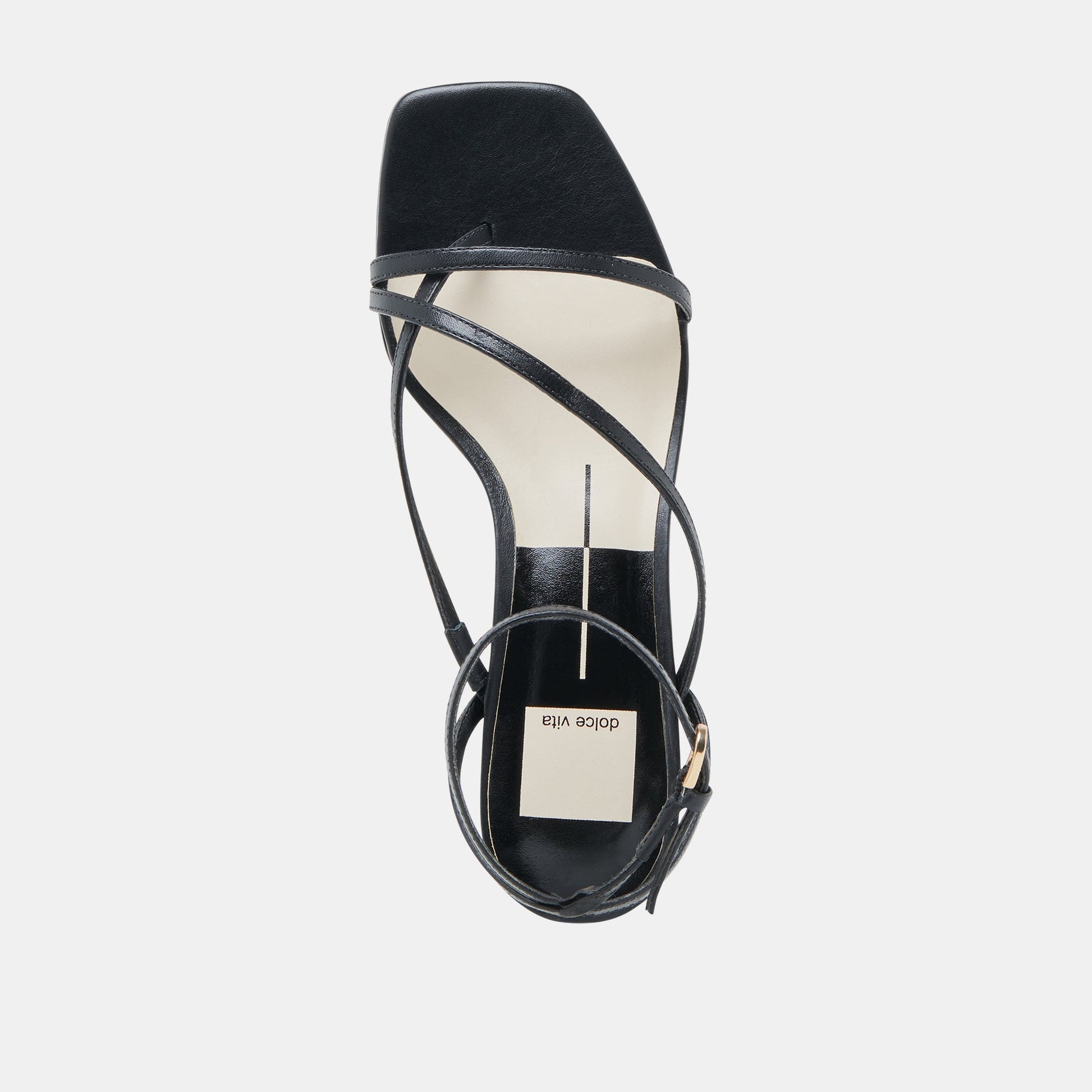 Karlos Wide Black Leather Sandals Dolce Vita New