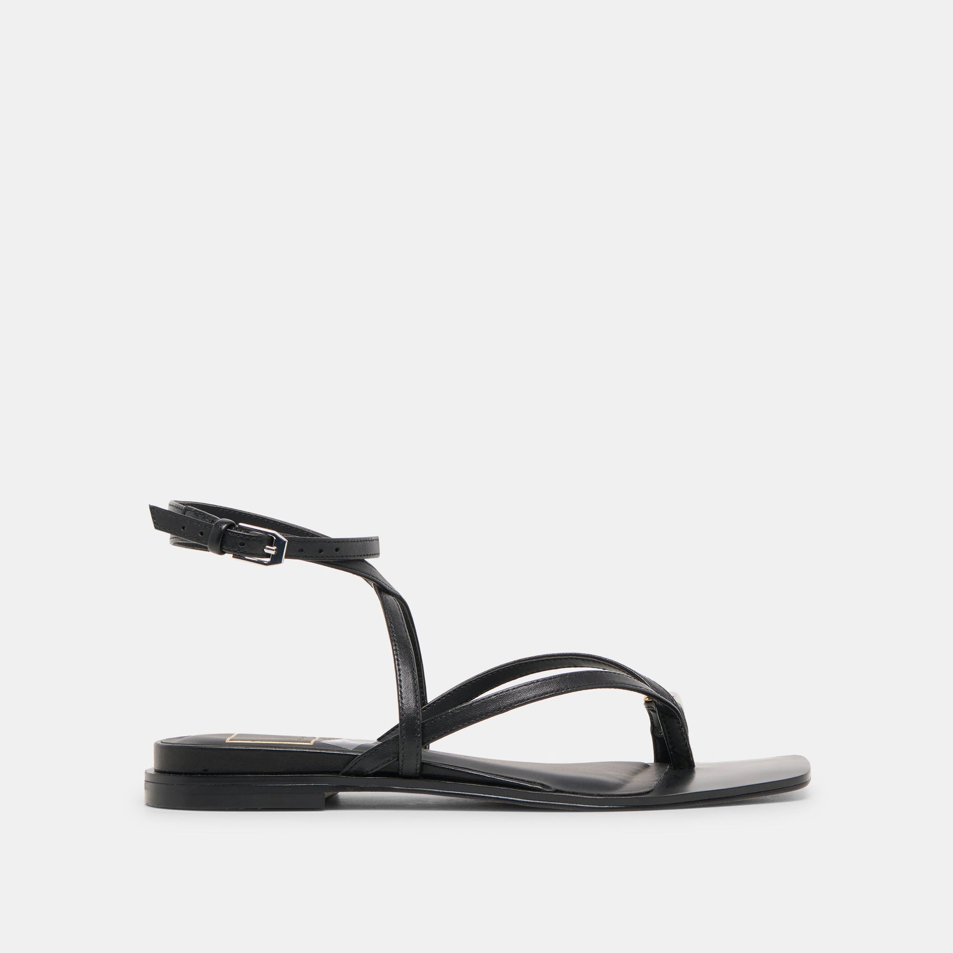 Tyrice Black Leather Sandals Dolce Vita us