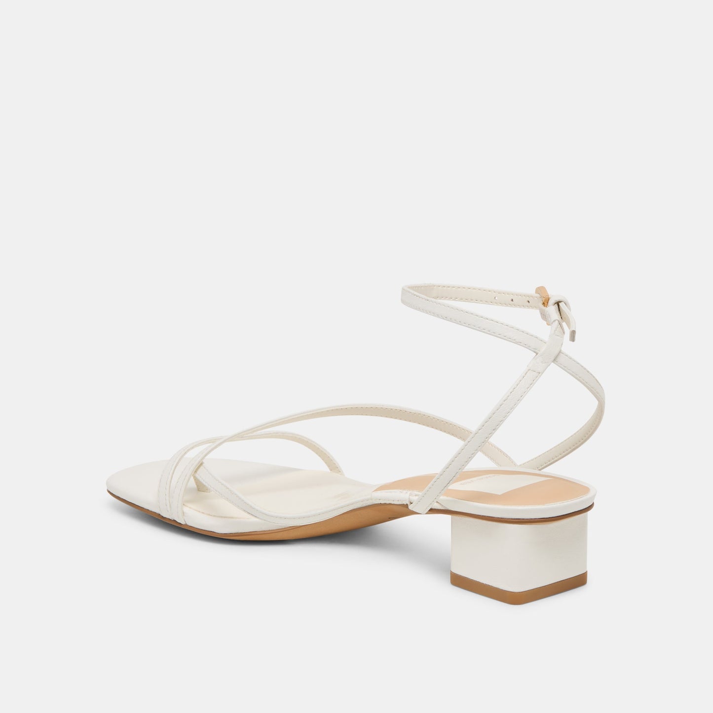 Karlos Wide True White Leather Sandals Dolce Vita Outlet