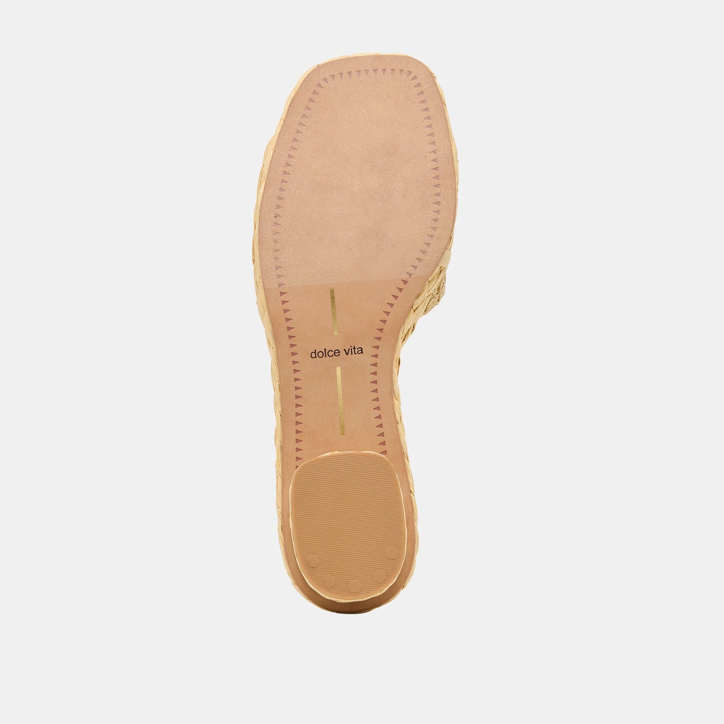 Dixi Wide Lt Natural Cross Hatch Raffia Sandals Dolce Vita On sale