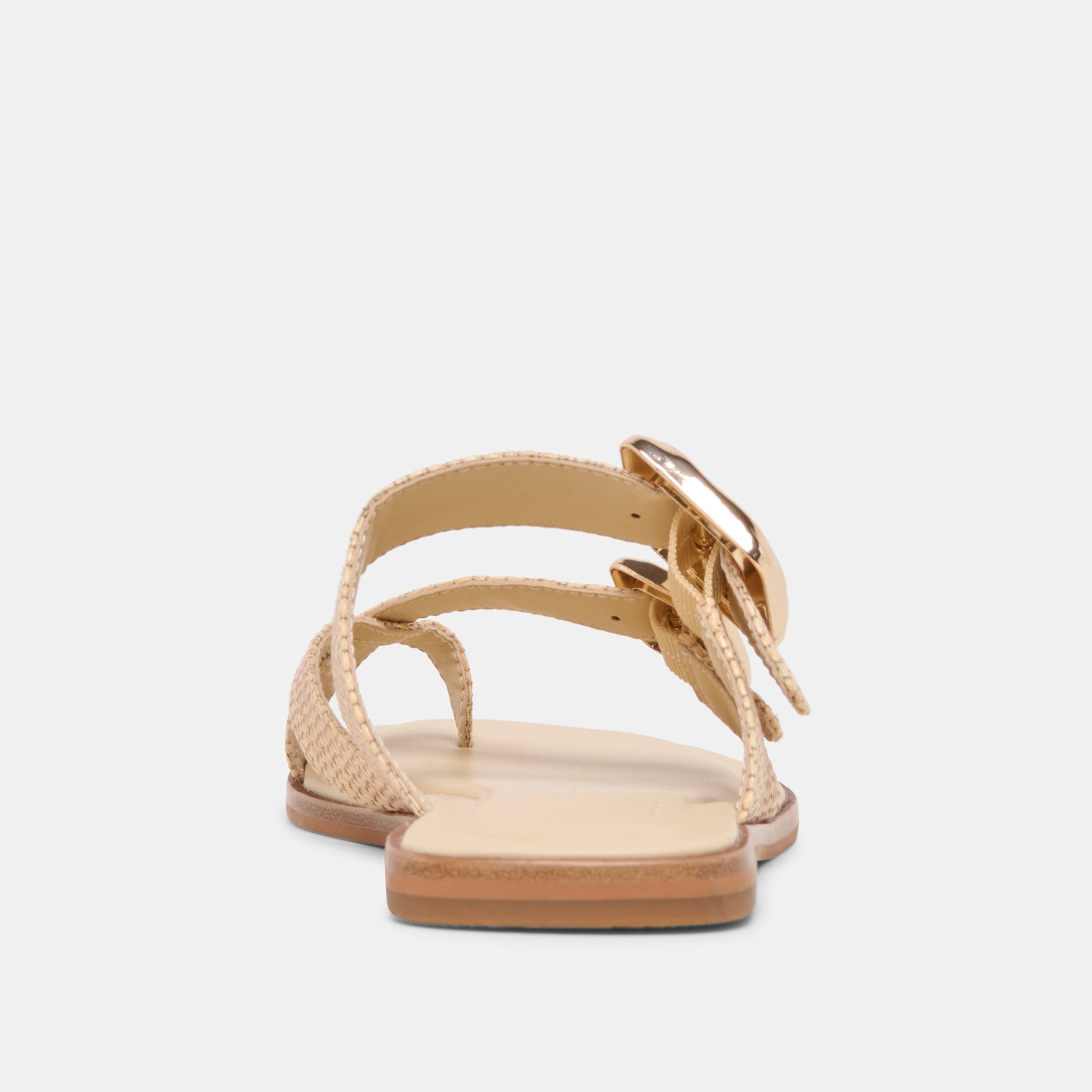 SHORE Sand Raffia Flip-Flop Buckled Sandals Dolce Vita For sale
