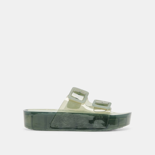 JULIO X Olive Vinyl Jelly Platform Sandals Dolce Vita On sale