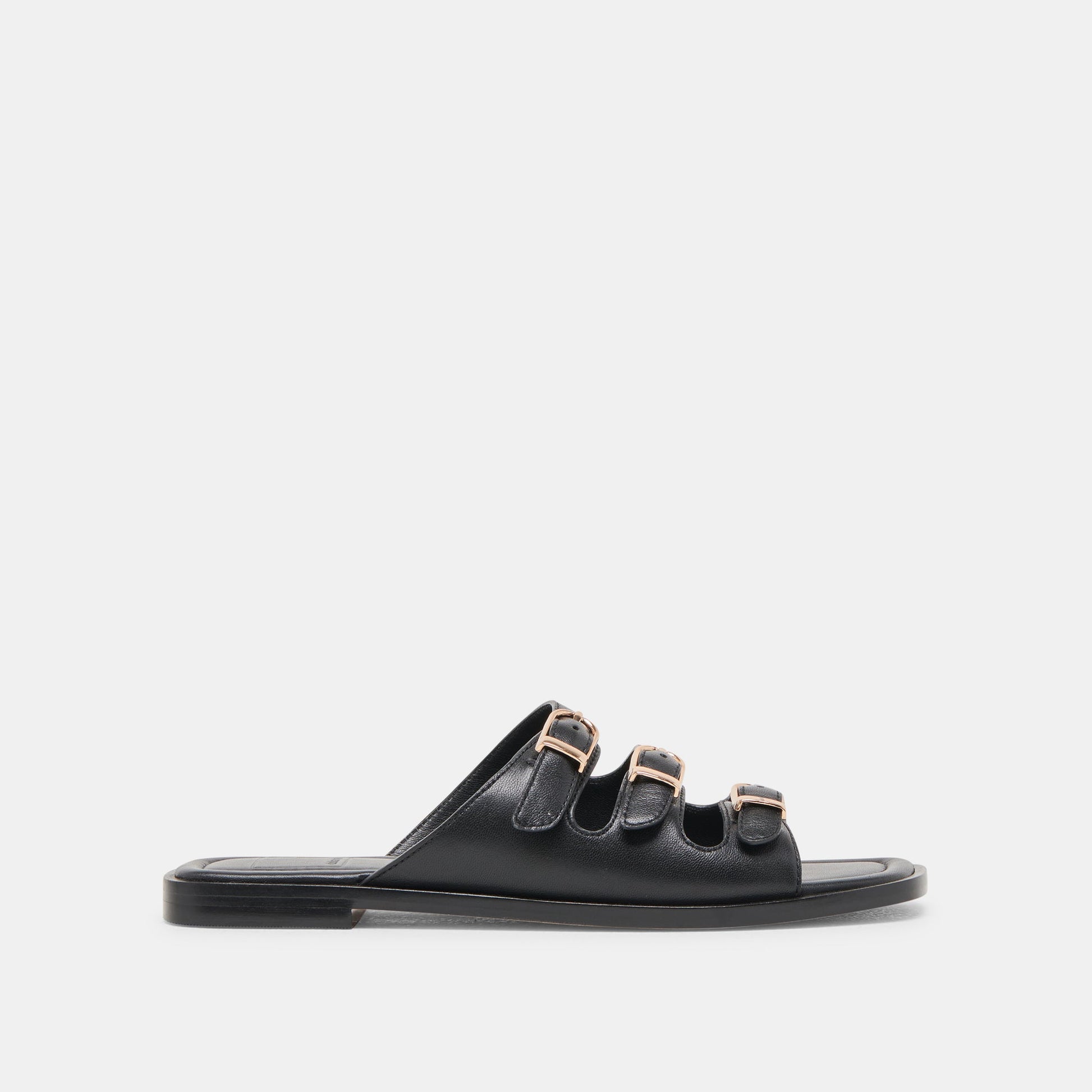 Fin Black Leather Sandals Dolce Vita us