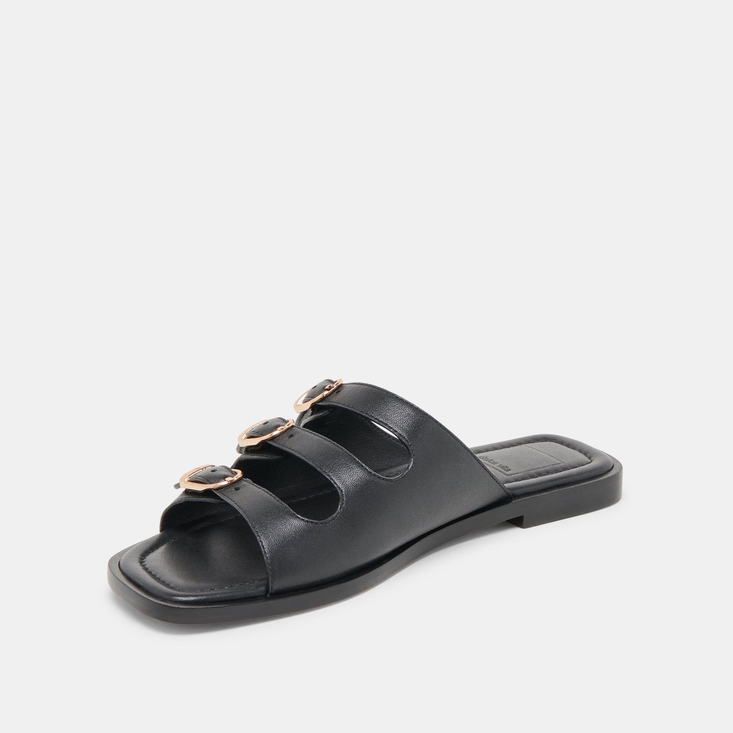Fin Black Leather Sandals Dolce Vita us