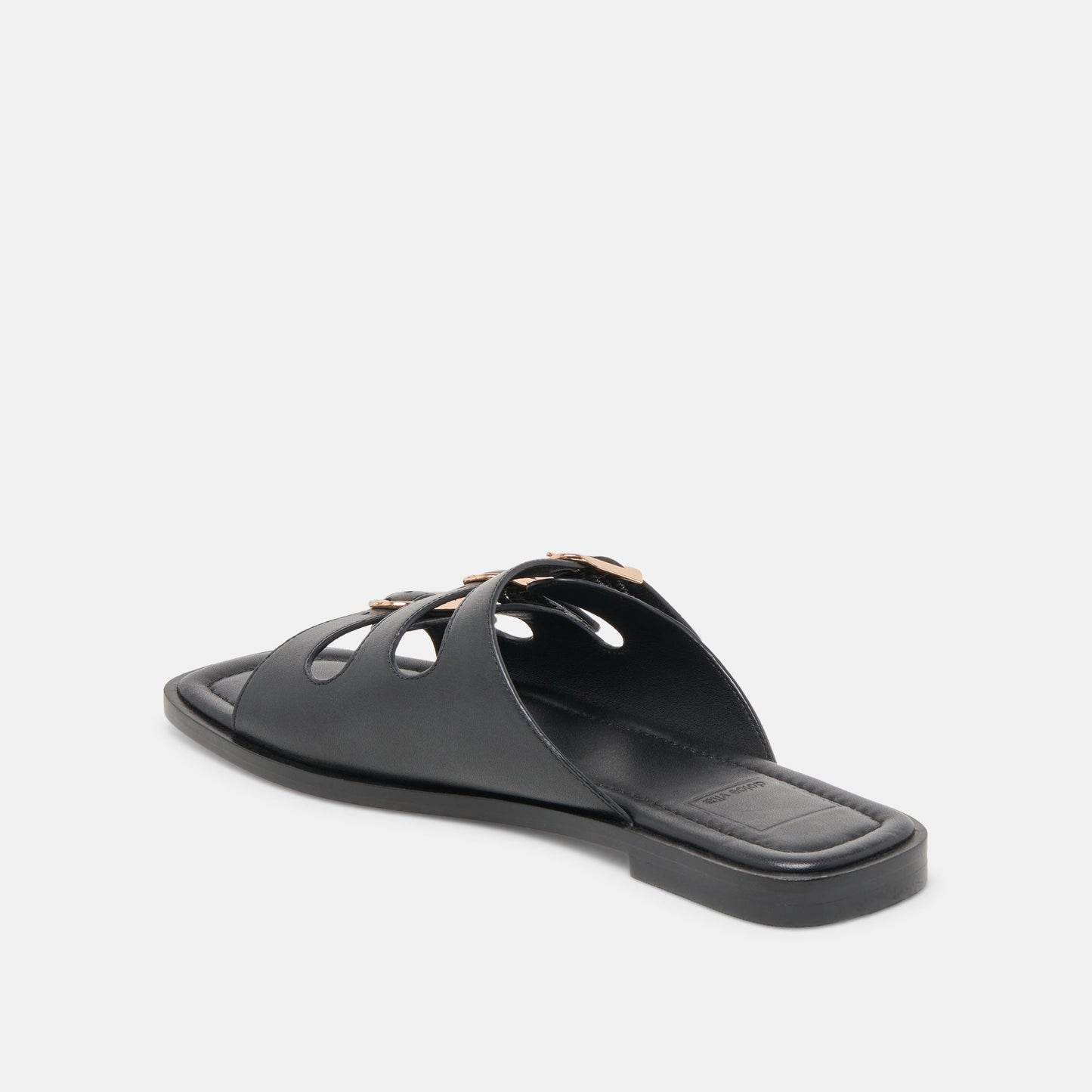 Fin Black Leather Sandals Dolce Vita us