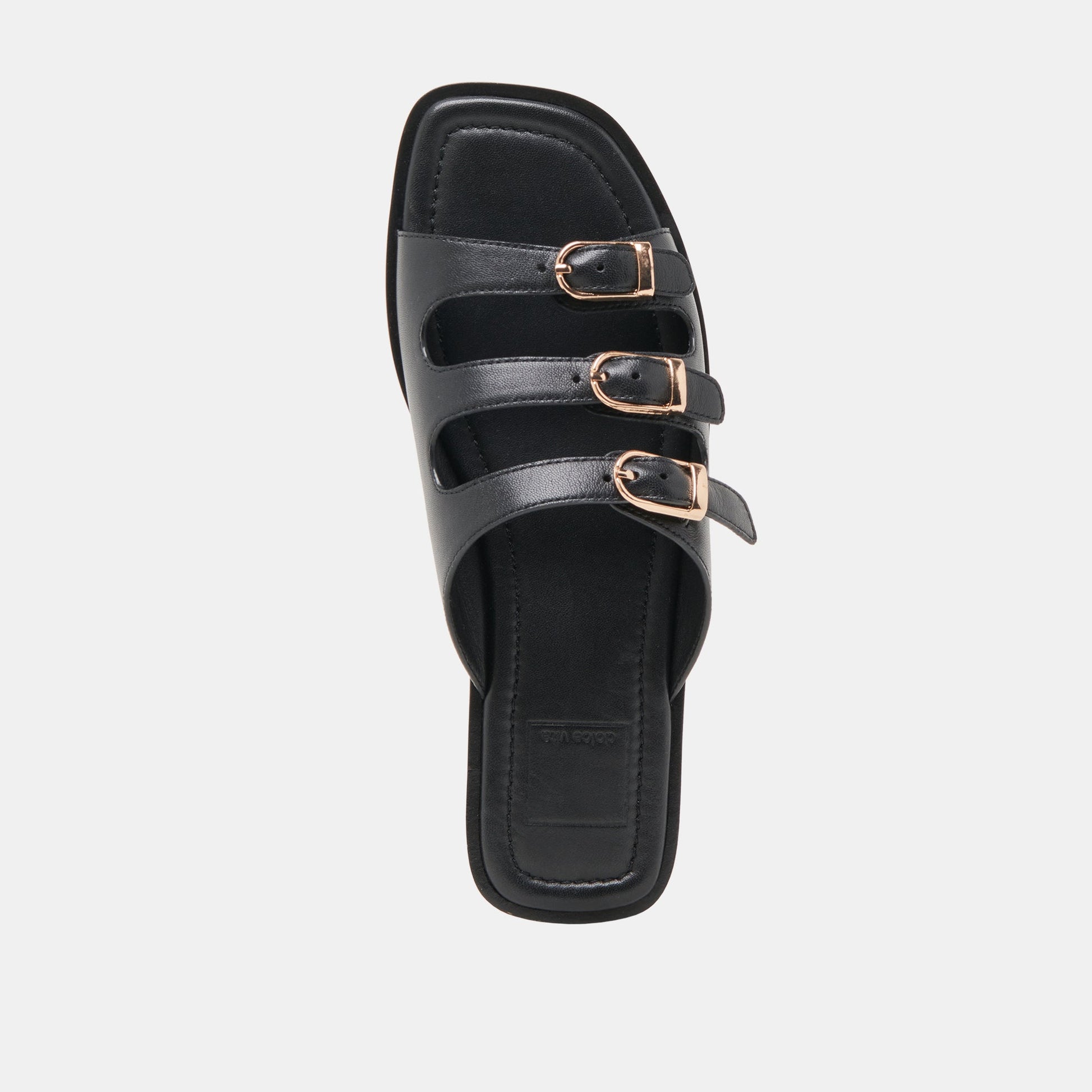 Fin Black Leather Sandals Dolce Vita us