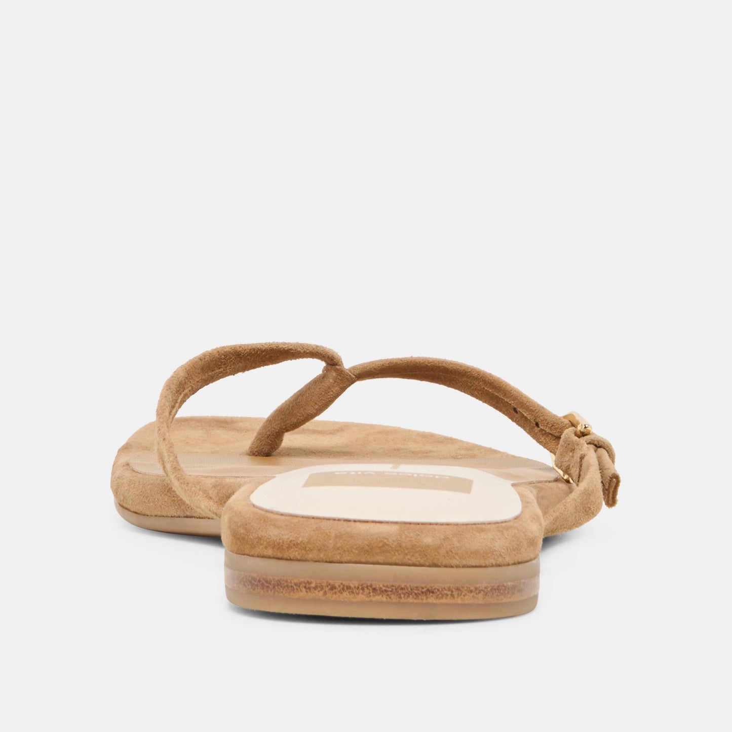 MALTA Lt Brown Suede Buckle Flip-Flop Sandals Dolce Vita New