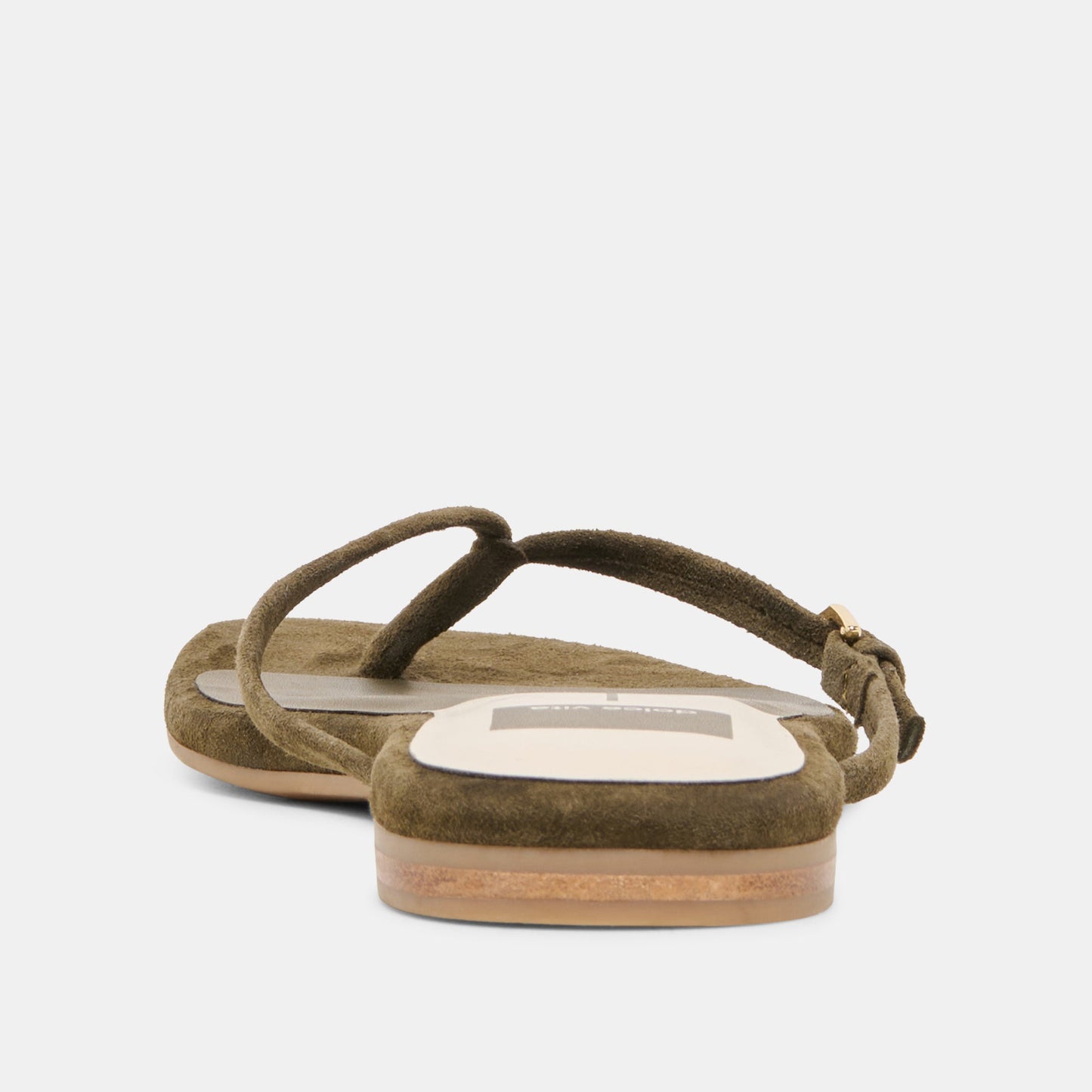 MALTA Dk Olive Suede Buckle Flip-Flop Sandals Dolce Vita Discount