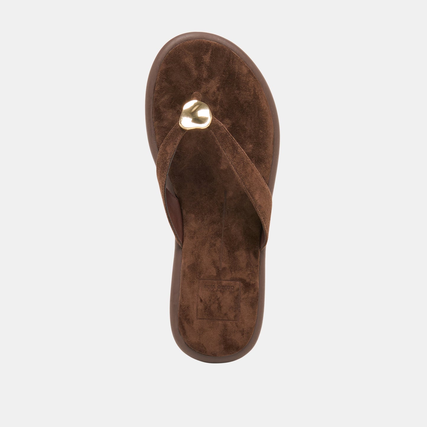 Jaina Dk Brown Suede Sandals Dolce Vita Sale