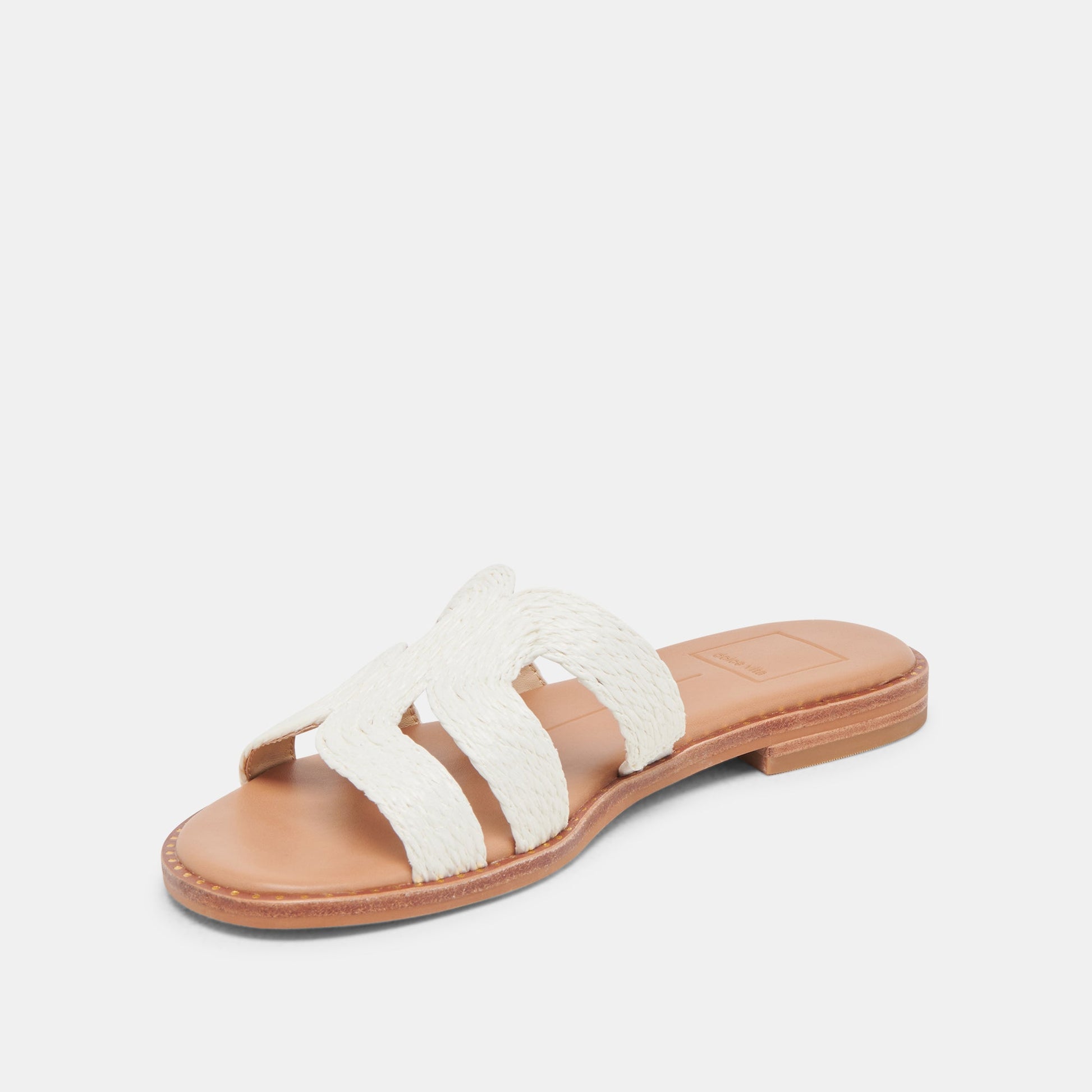 EMON WIDE SANDALS WHITE RAFFIA
 – Dolce Vita Dolce Vita Outlet