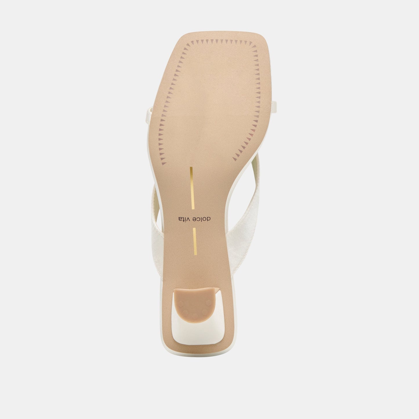 Brevel Wide True White Satin Heels Dolce Vita On sale
