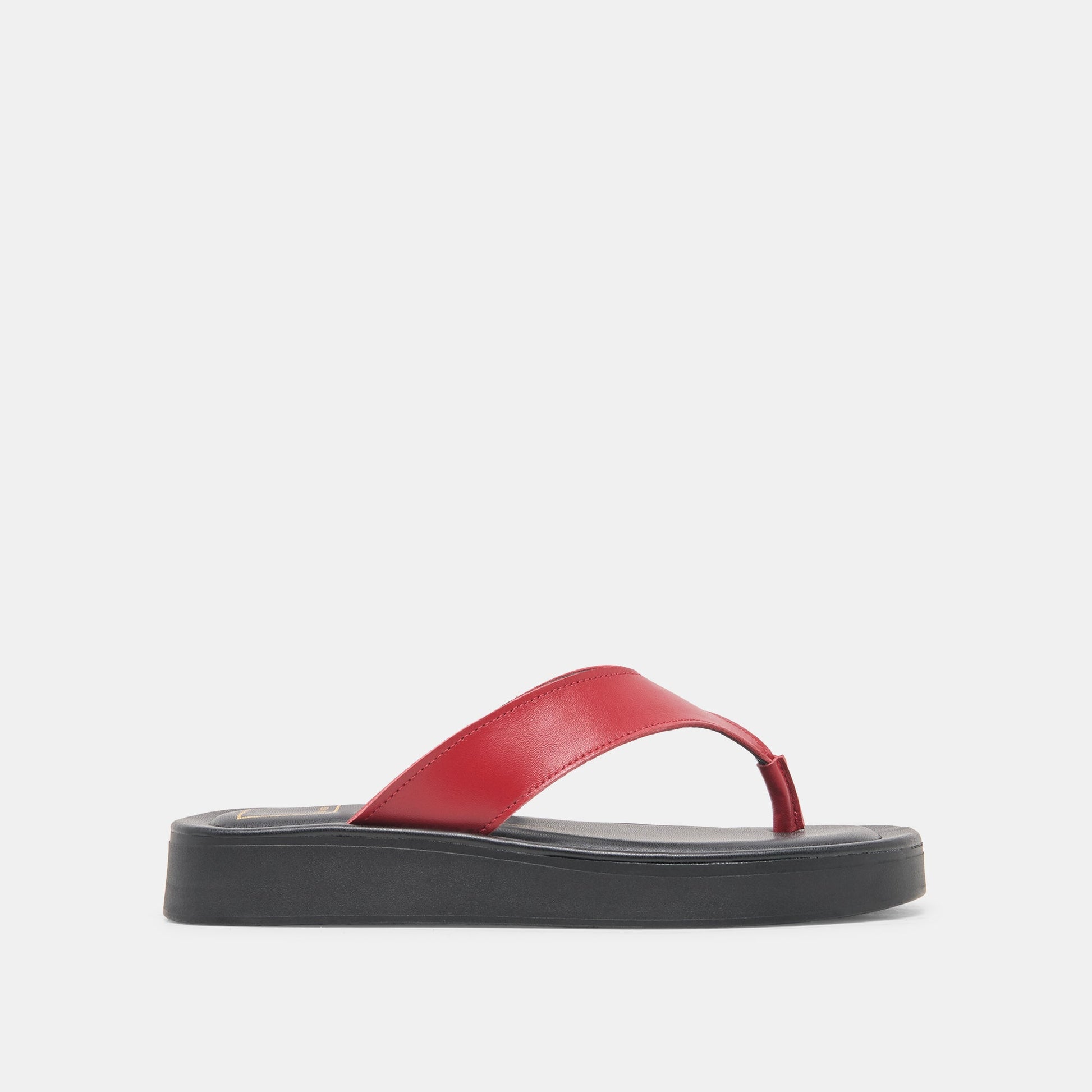 BLAYZE Red Leather Platform Flip-Flop Sandals Dolce Vita us