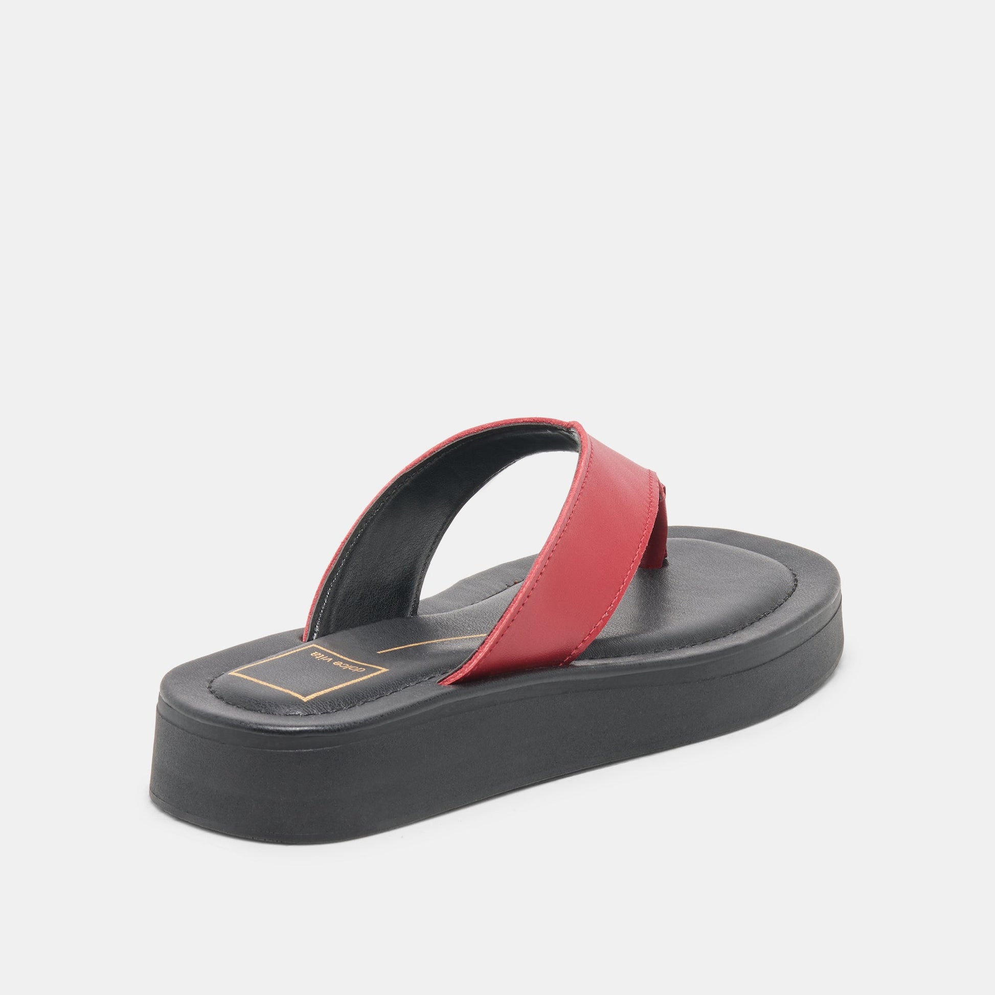 BLAYZE Red Leather Platform Flip-Flop Sandals Dolce Vita us
