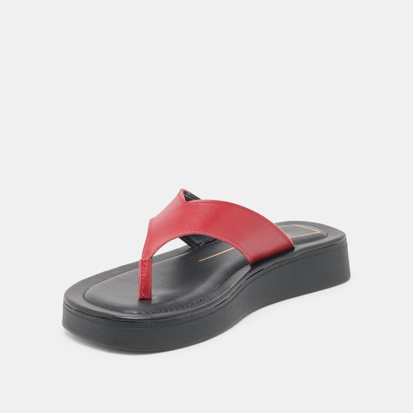BLAYZE Red Leather Platform Flip-Flop Sandals Dolce Vita us