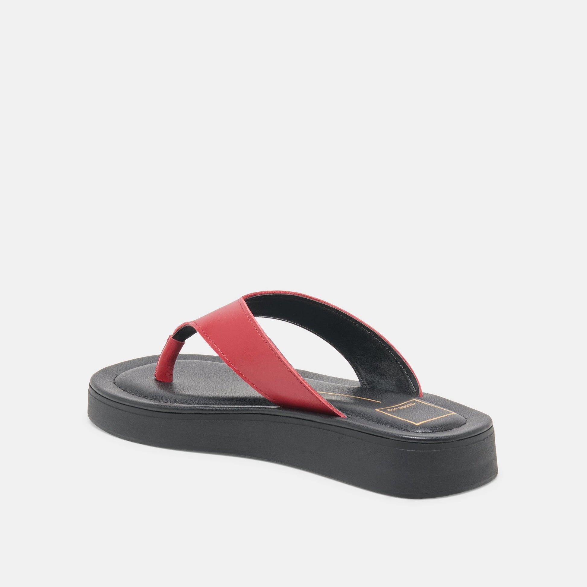 BLAYZE Red Leather Platform Flip-Flop Sandals Dolce Vita us