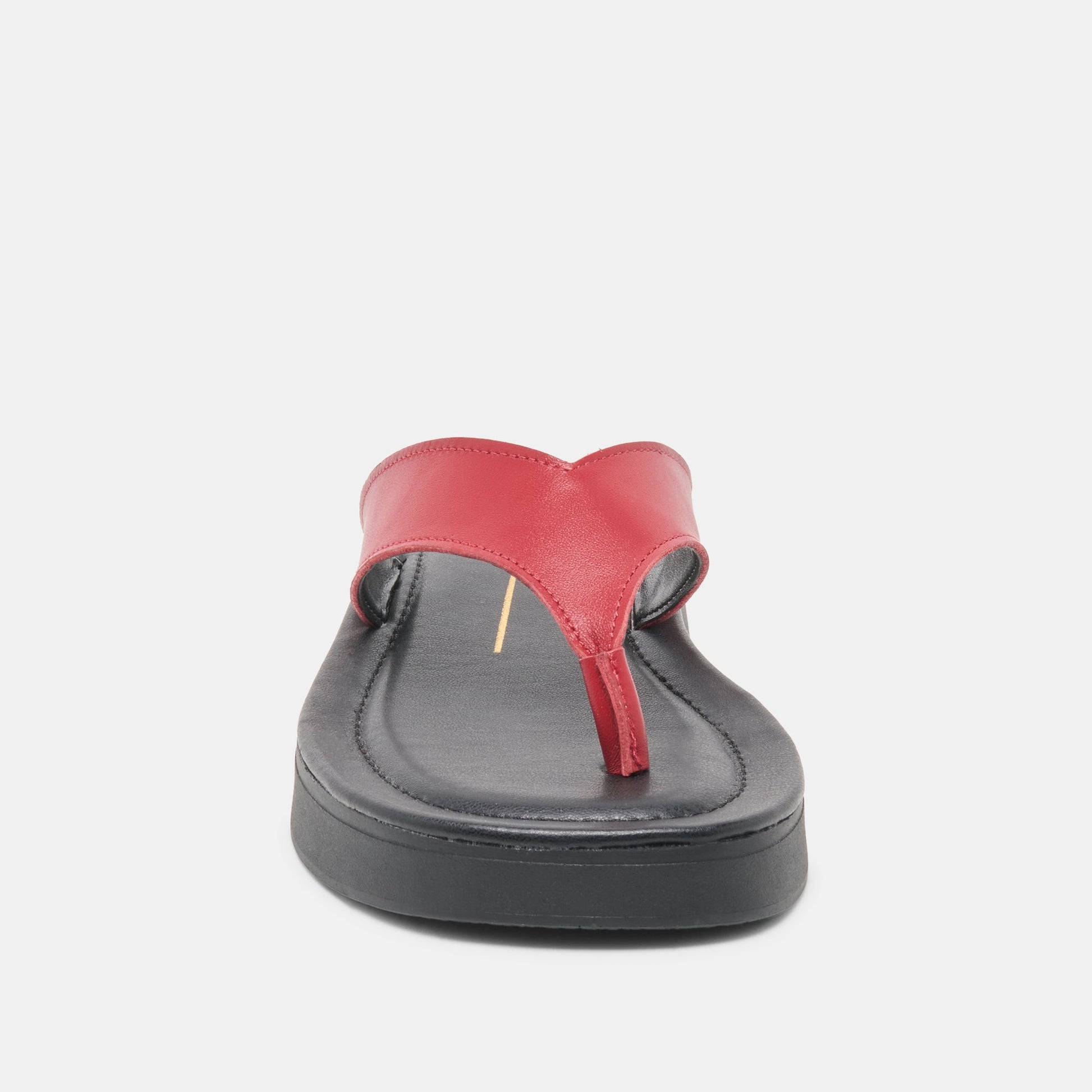 BLAYZE Red Leather Platform Flip-Flop Sandals Dolce Vita us