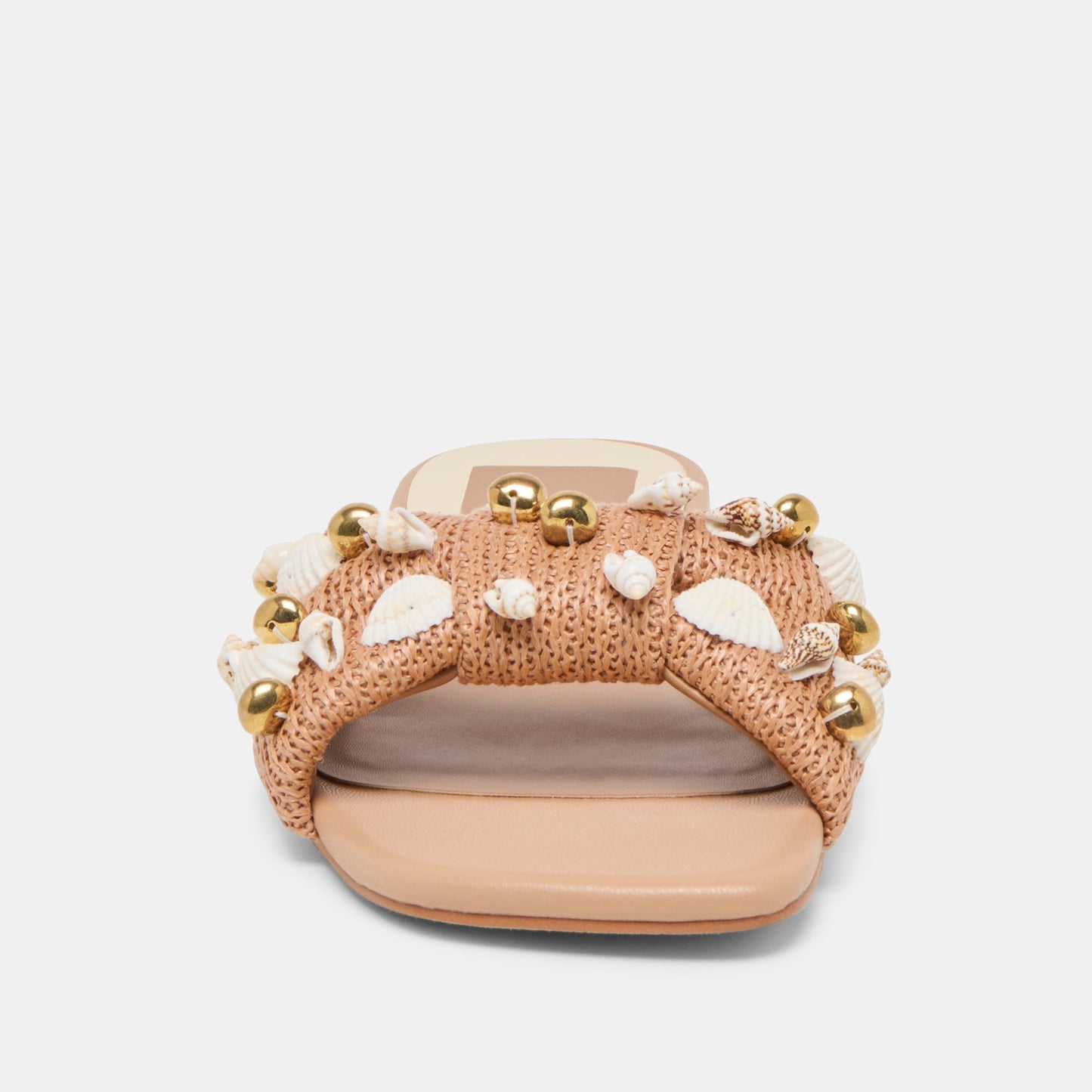 Lizza Toffee Beaded Raffia Sandals Dolce Vita Discount