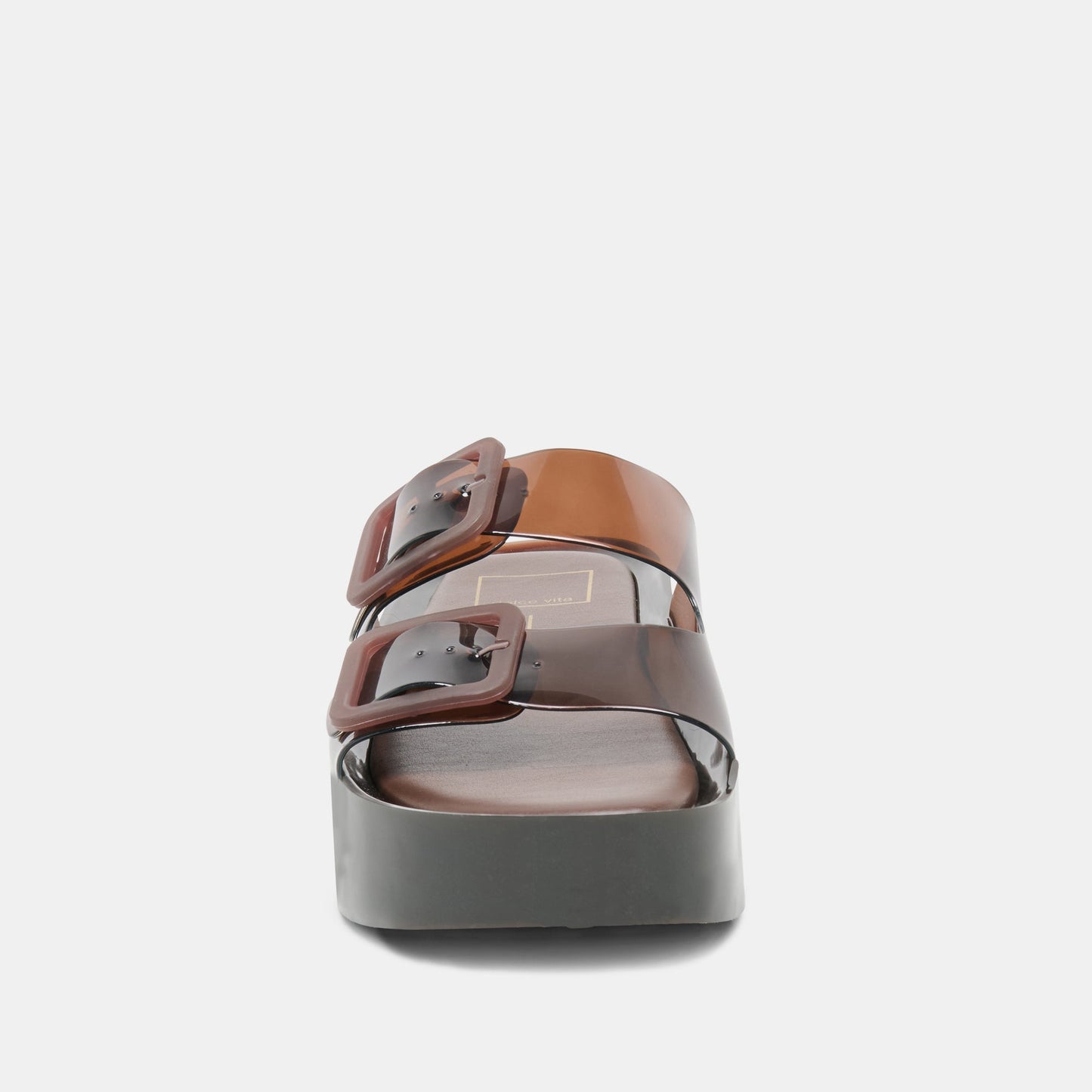 JULIO X Chocolate Vinyl Jelly Platform Sandals Dolce Vita Online