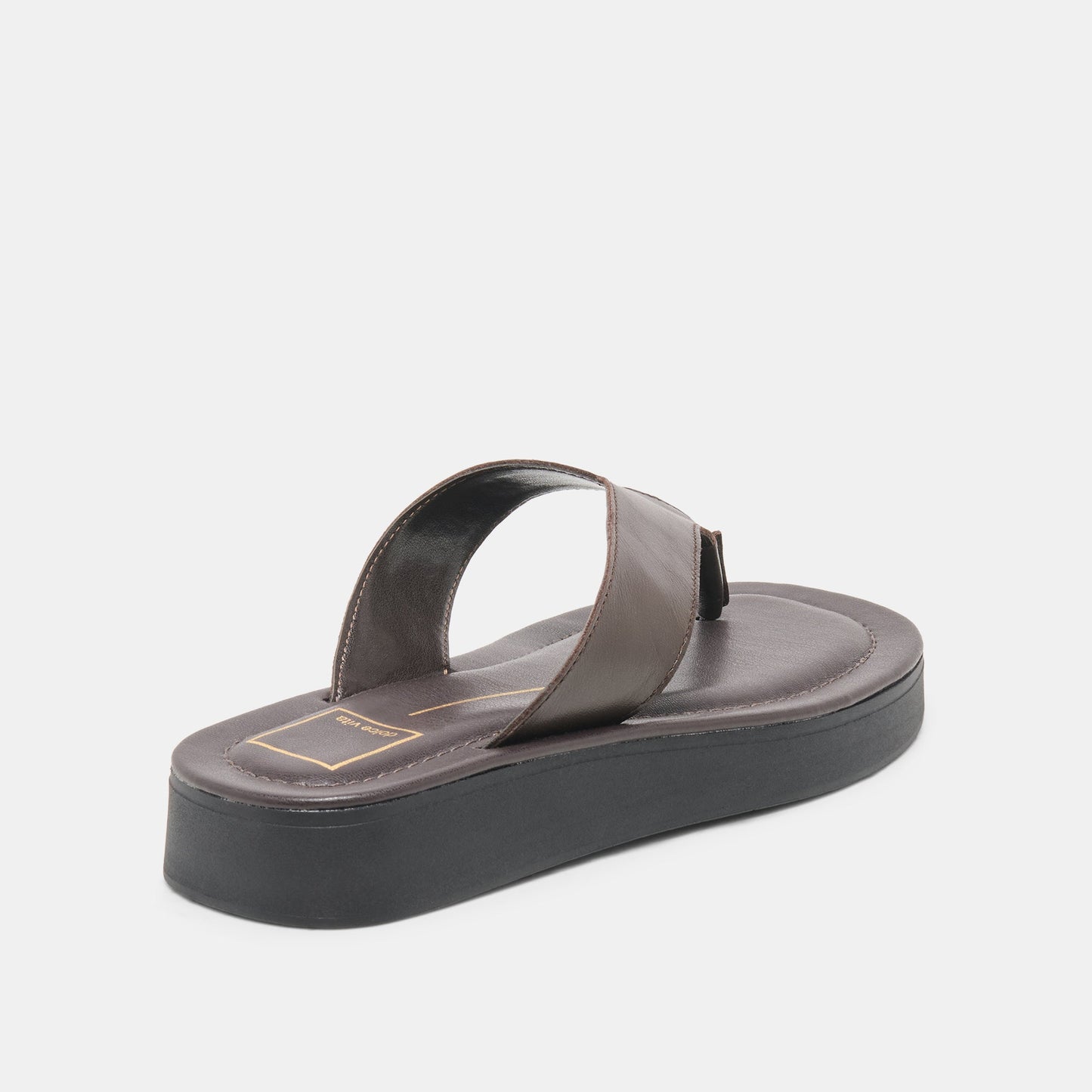 BLAYZE Dk Chocolate Leather Platform Flip-Flop Sandals Dolce Vita Sale