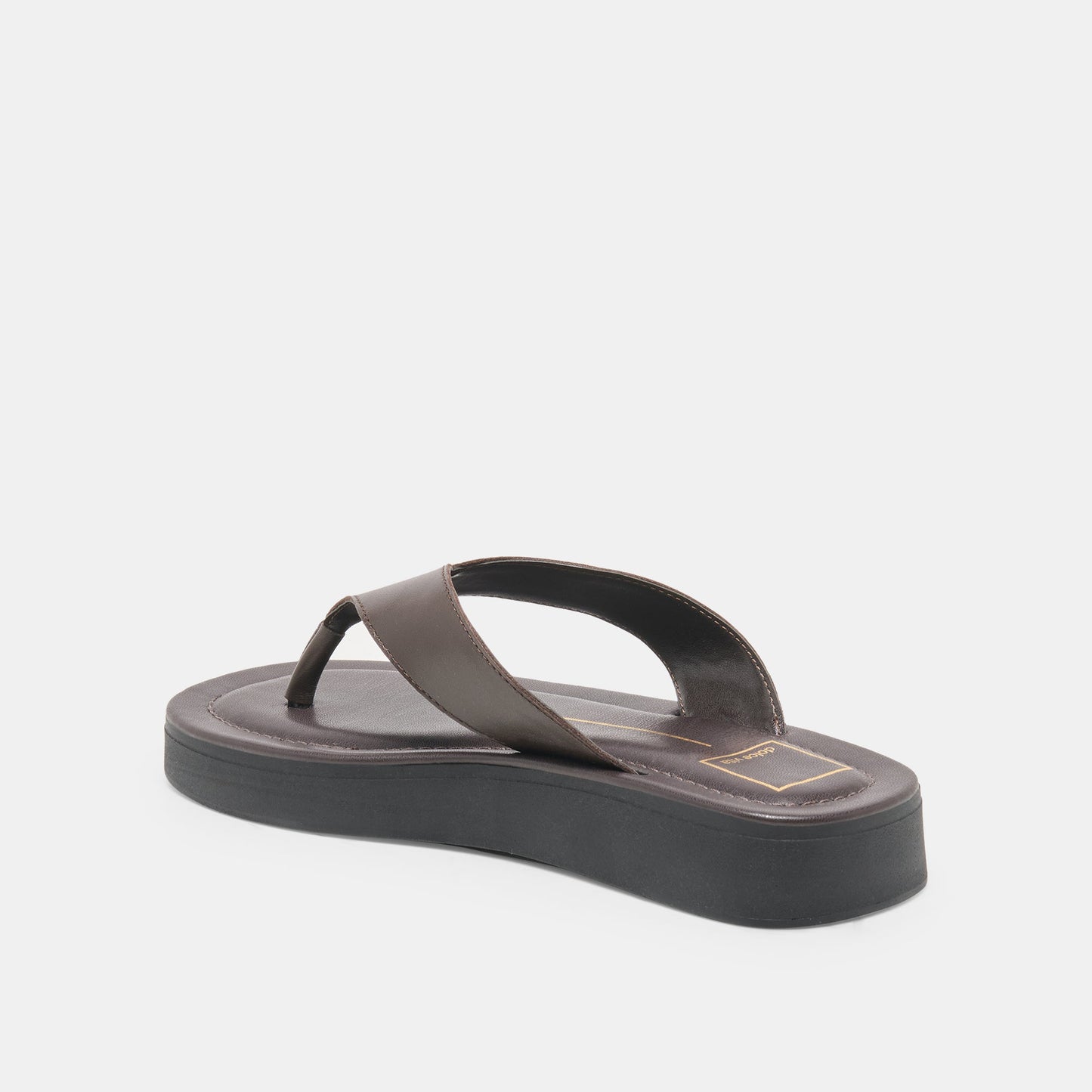 BLAYZE Dk Chocolate Leather Platform Flip-Flop Sandals Dolce Vita Sale