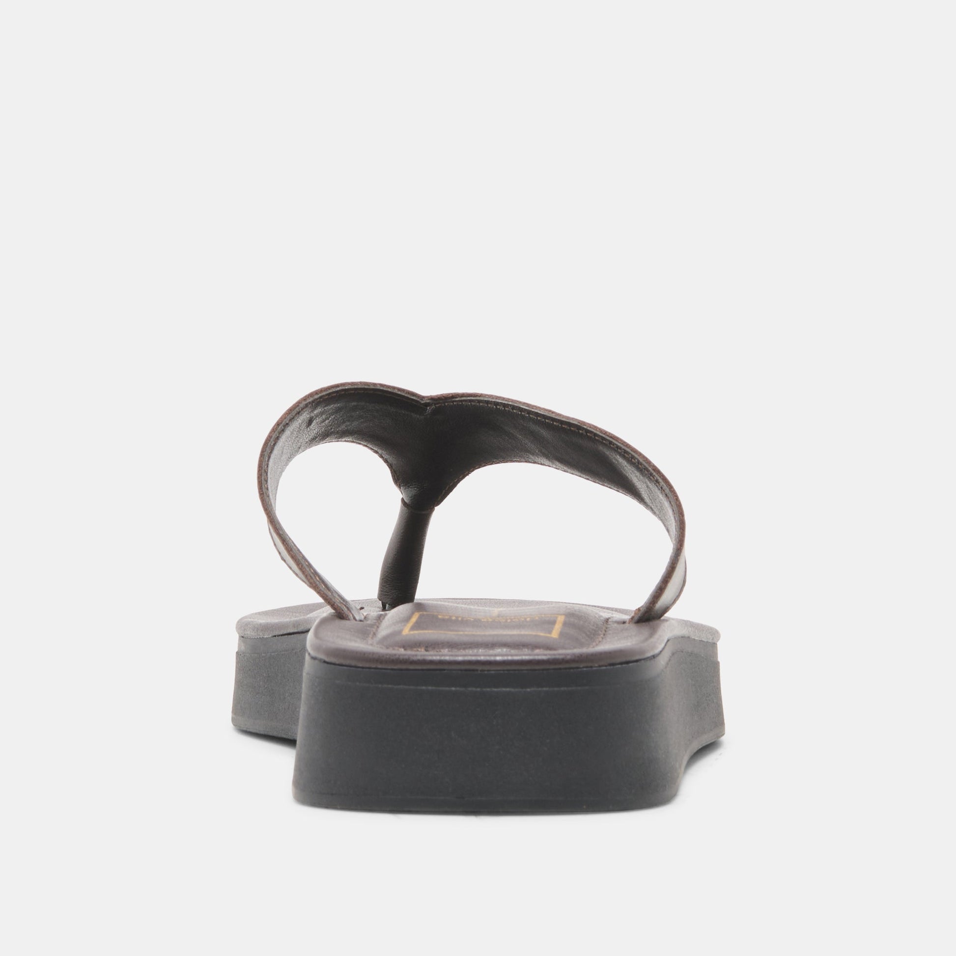 BLAYZE Dk Chocolate Leather Platform Flip-Flop Sandals Dolce Vita Sale