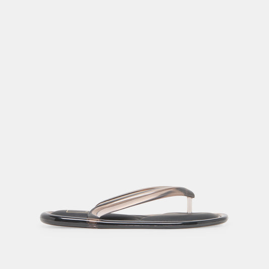JOZEY Black Jelly Flip-Flop Sandals Dolce Vita us